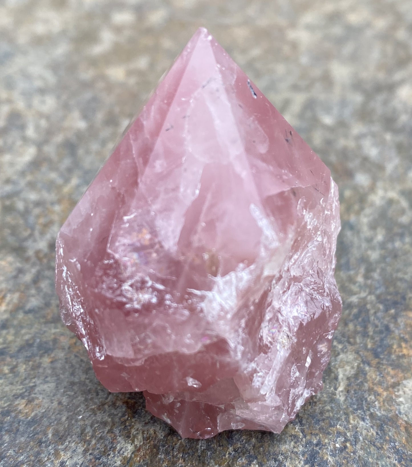 Rose Quartz Raw & Polished Point Love Compassion 29447S