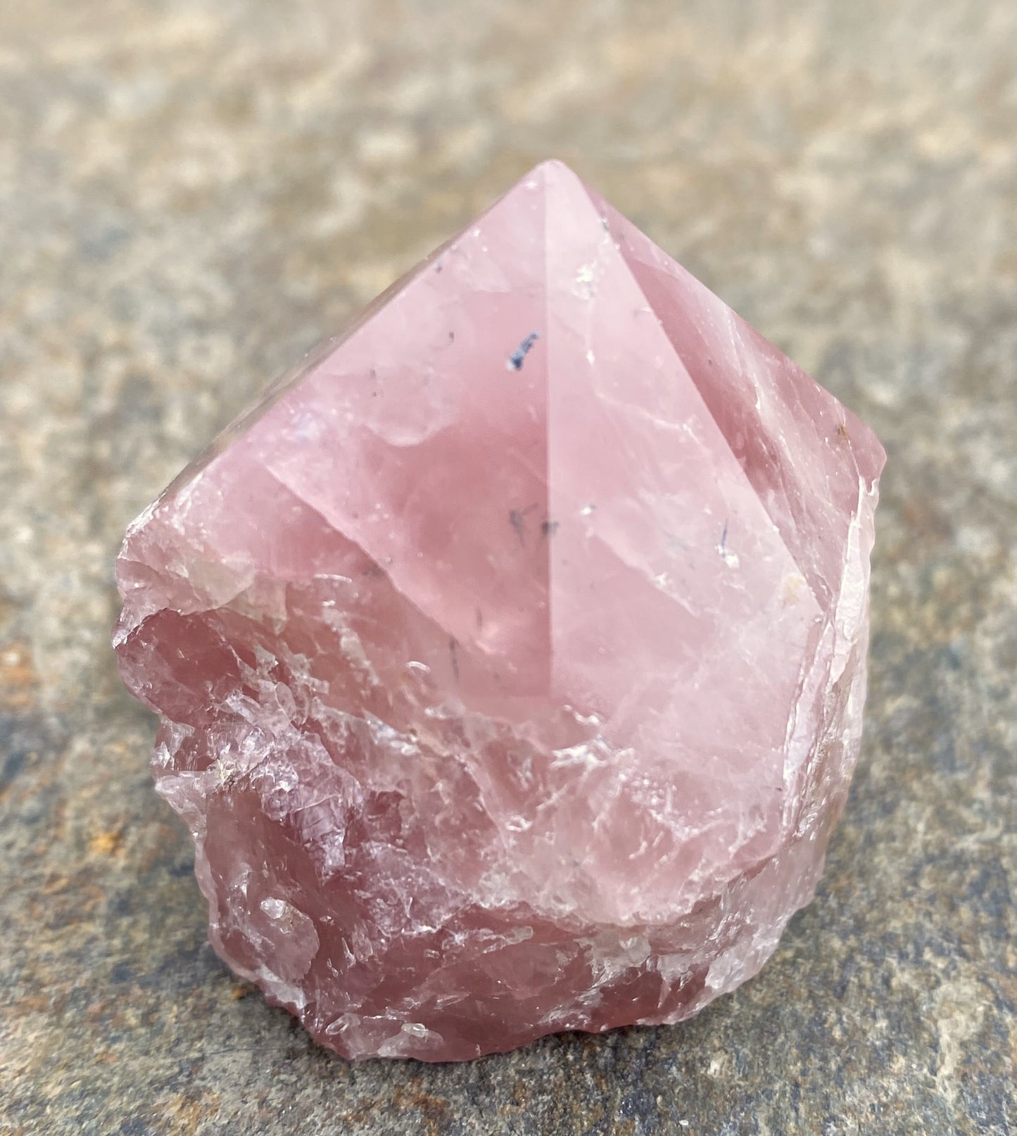 Rose Quartz Raw & Polished Point Love Compassion 29447S