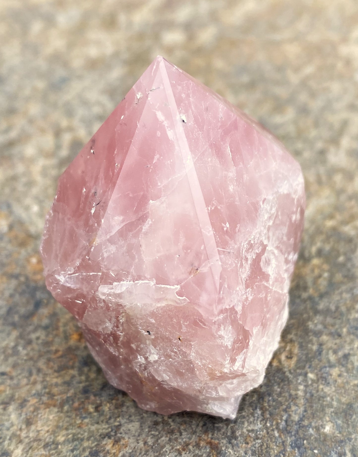 Rose Quartz Raw & Polished Point Love Compassion 29447S