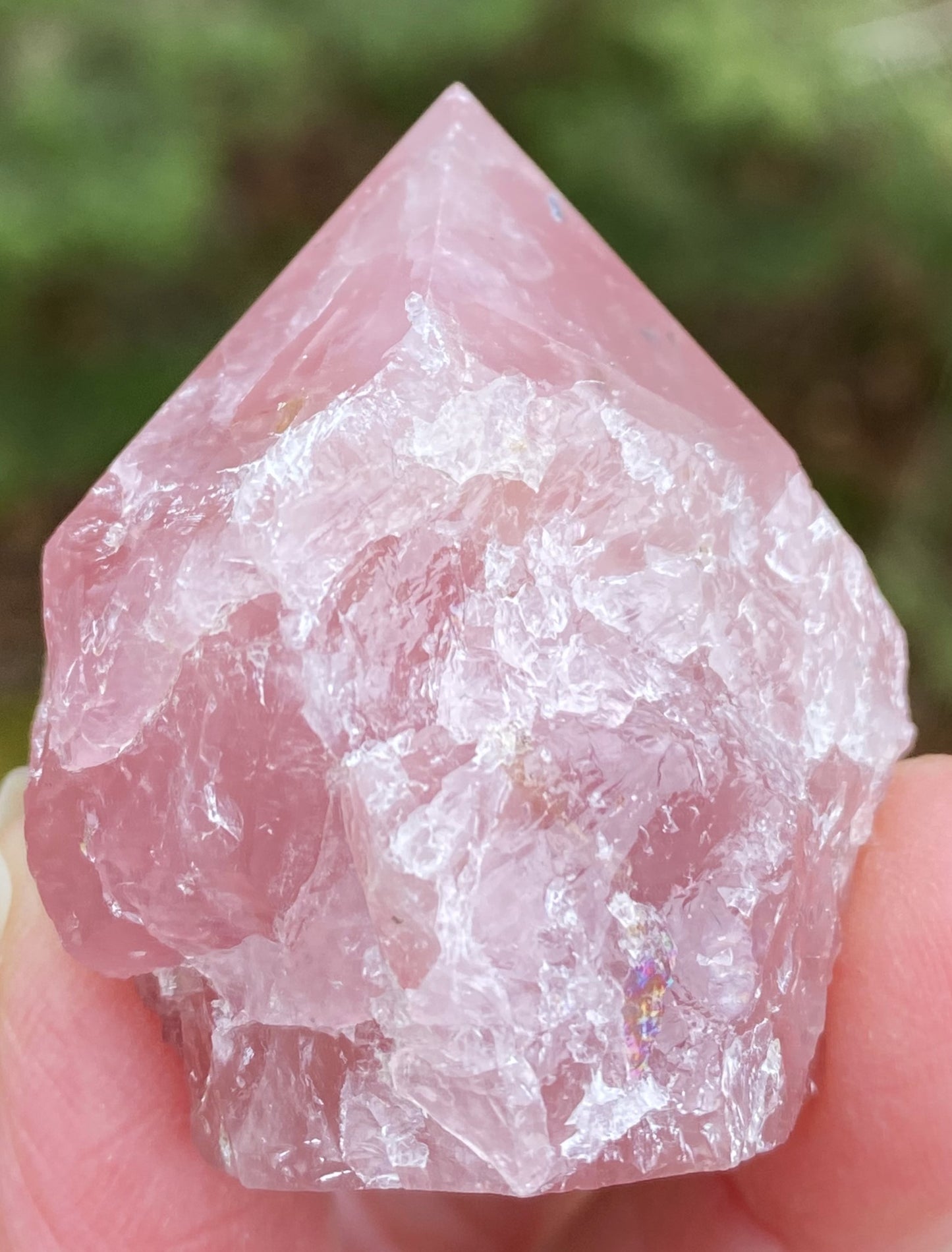 Rose Quartz Raw & Polished Point Love Compassion 29447S