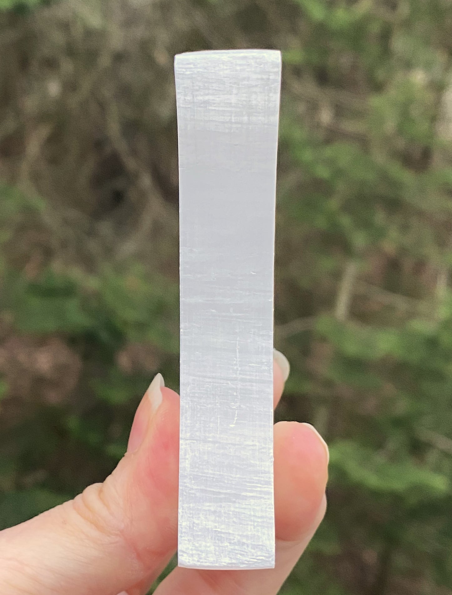Selenite Crescent Moon Charging Plate Cleansing Protection 29420S