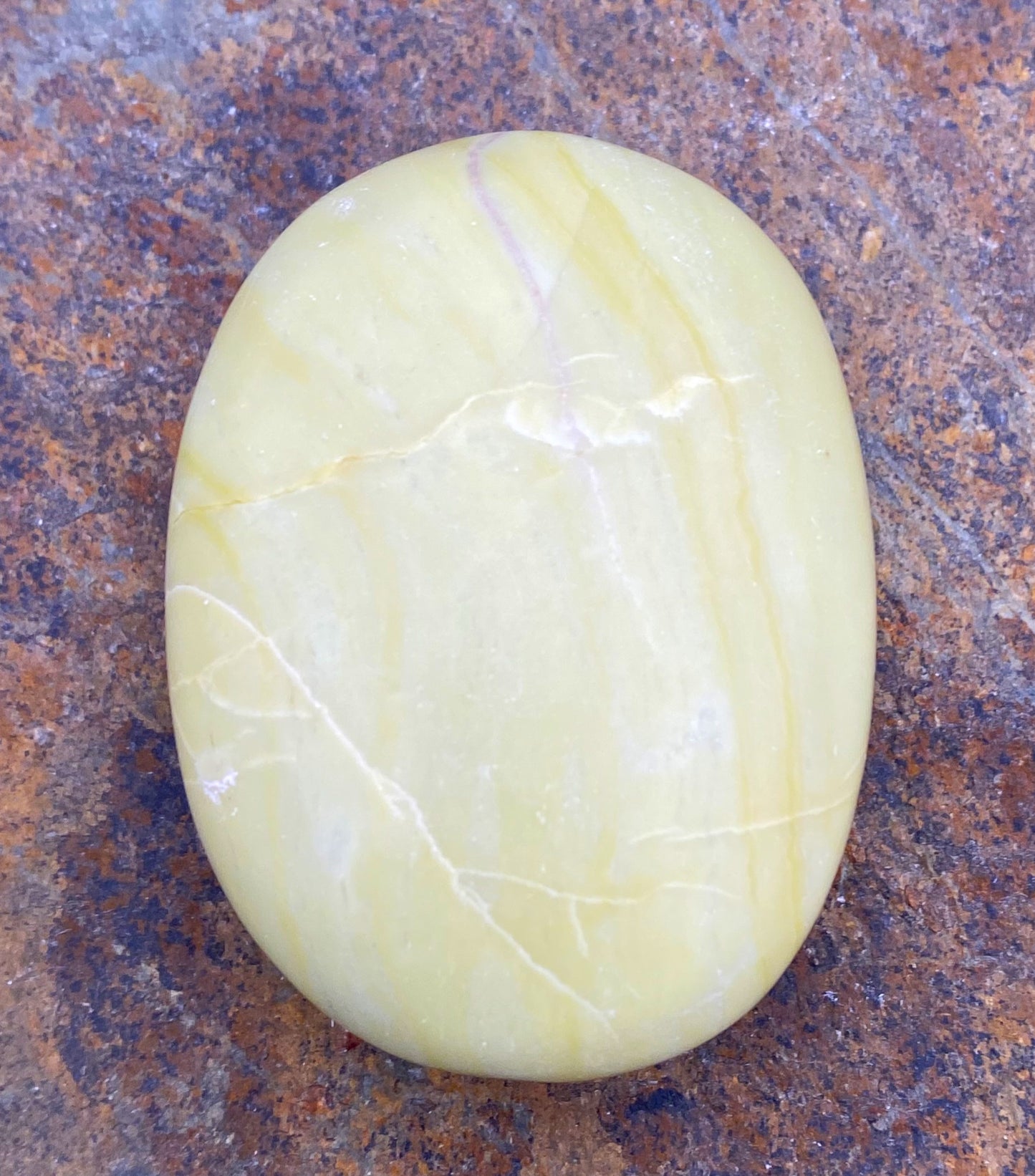 Serpentine Palm Stone Healing Wisdom Clearing 29423S