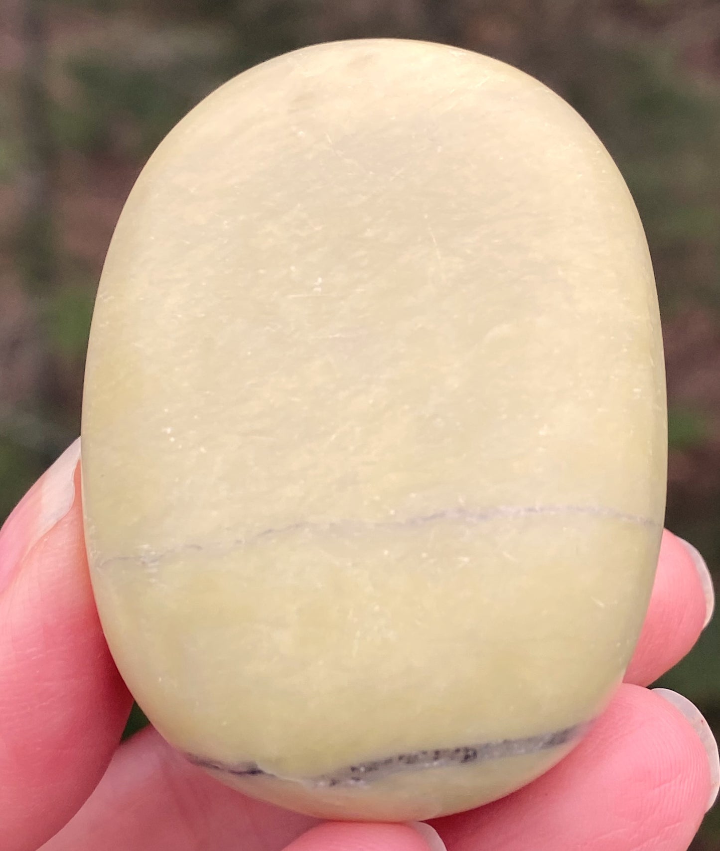 Serpentine Palm Stone Healing Wisdom Clearing 29424S