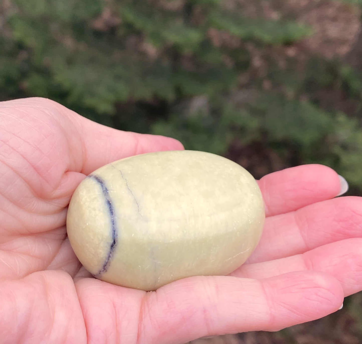 Serpentine Palm Stone Healing Wisdom Clearing 29424S