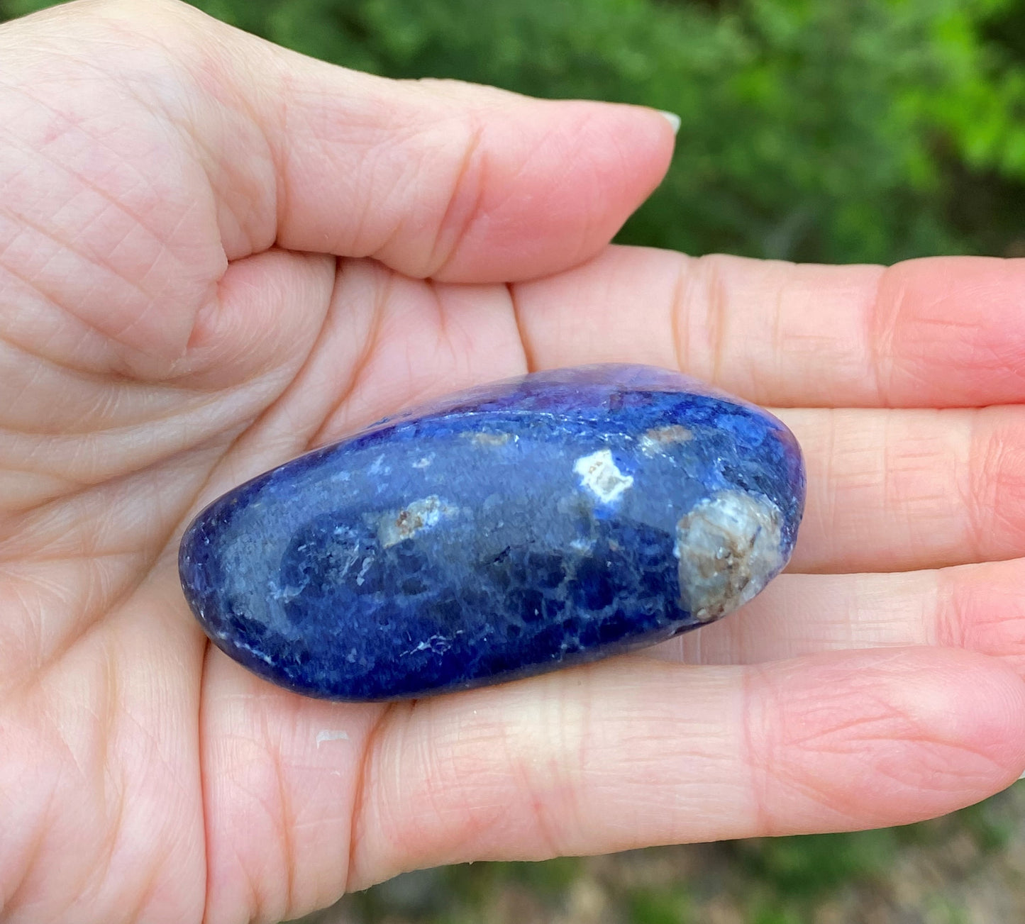 Sodalite Blue Large Pocket Stone Focus Energy Intuition 28731S
