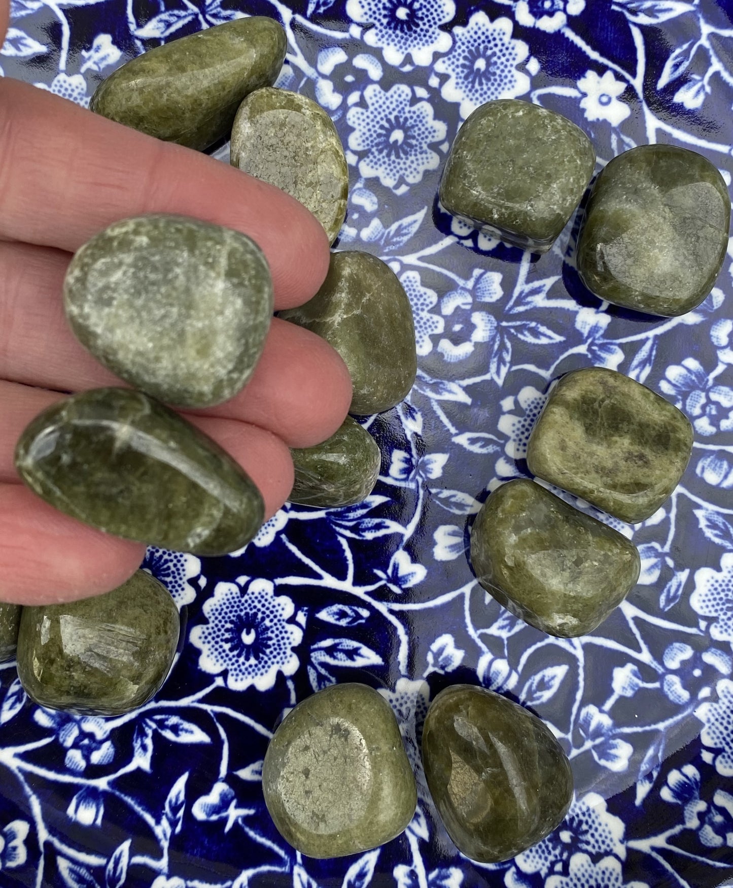 Vesuvianite Pocket Stones 2 pcs Balance Protection Grounding 29428S