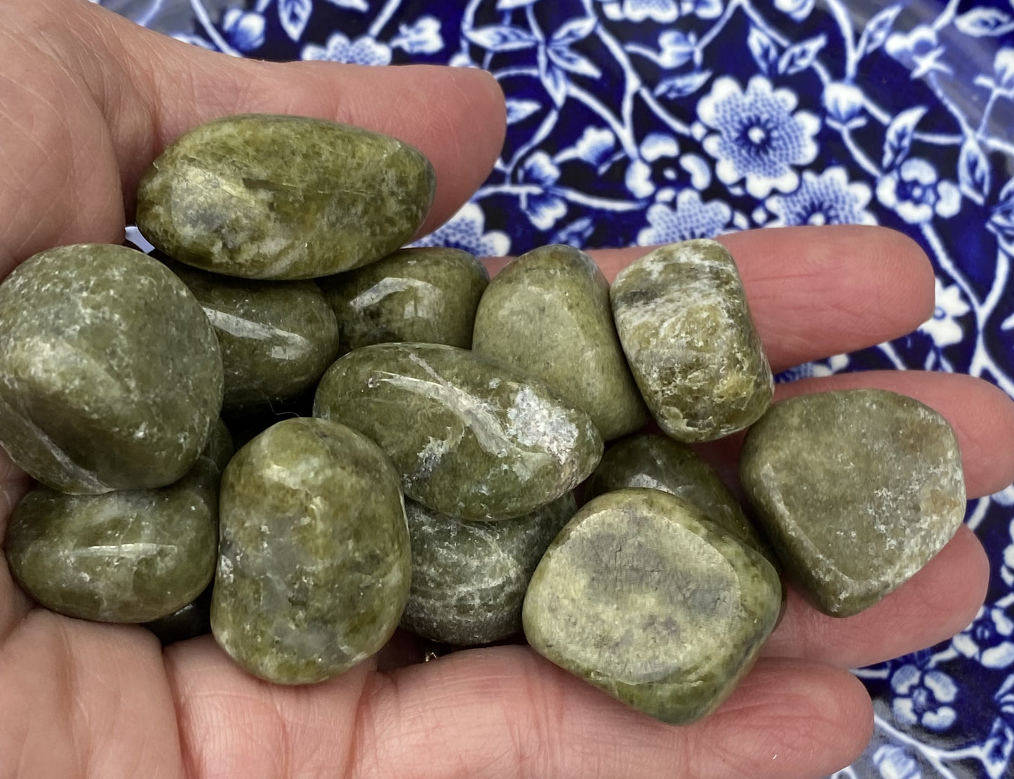 Vesuvianite Pocket Stones 2 pcs Balance Protection Grounding 29428S