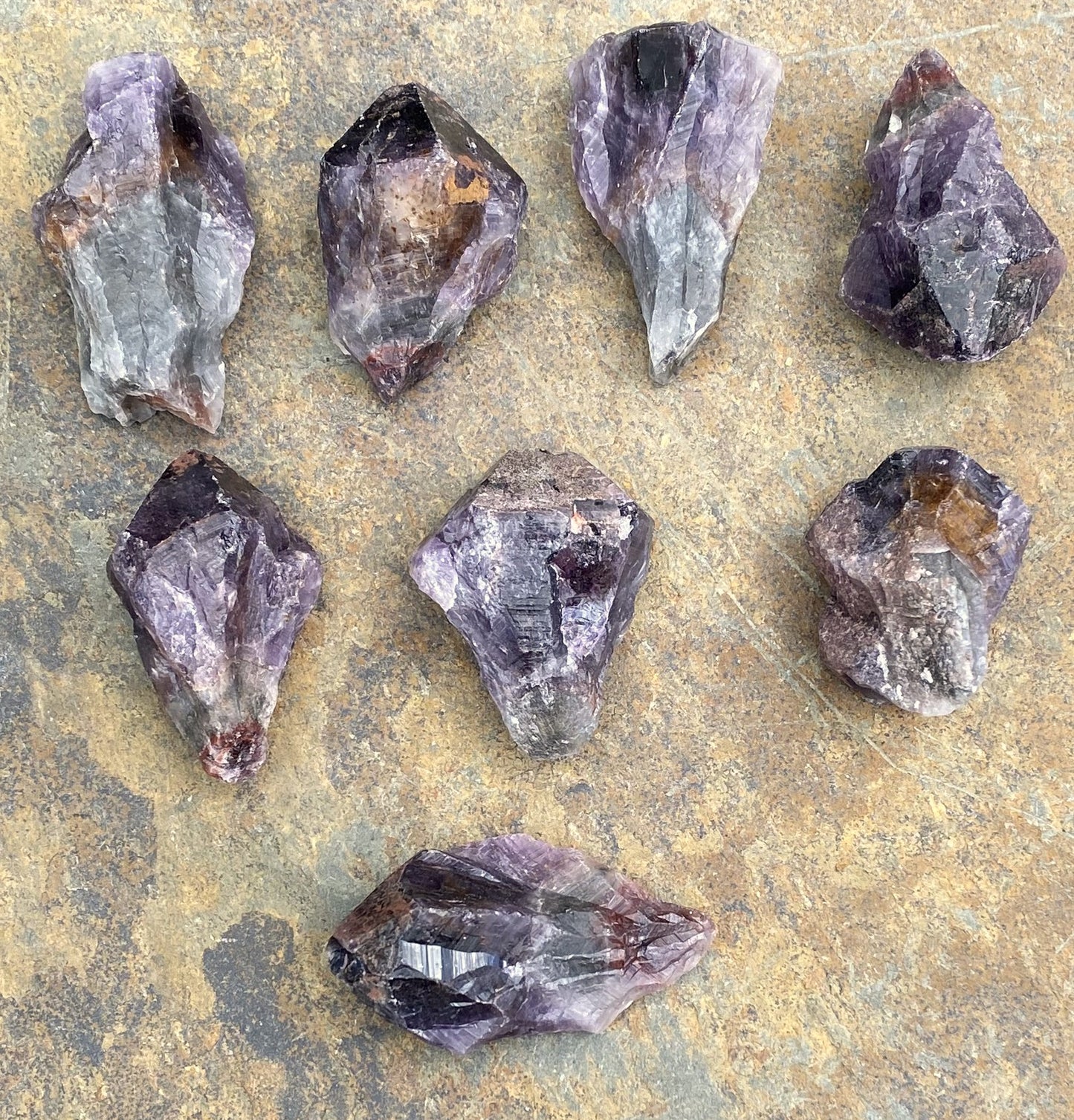 Amethyst Cacoxenite Raw Point Spiritual Stress Cleansing 29450S