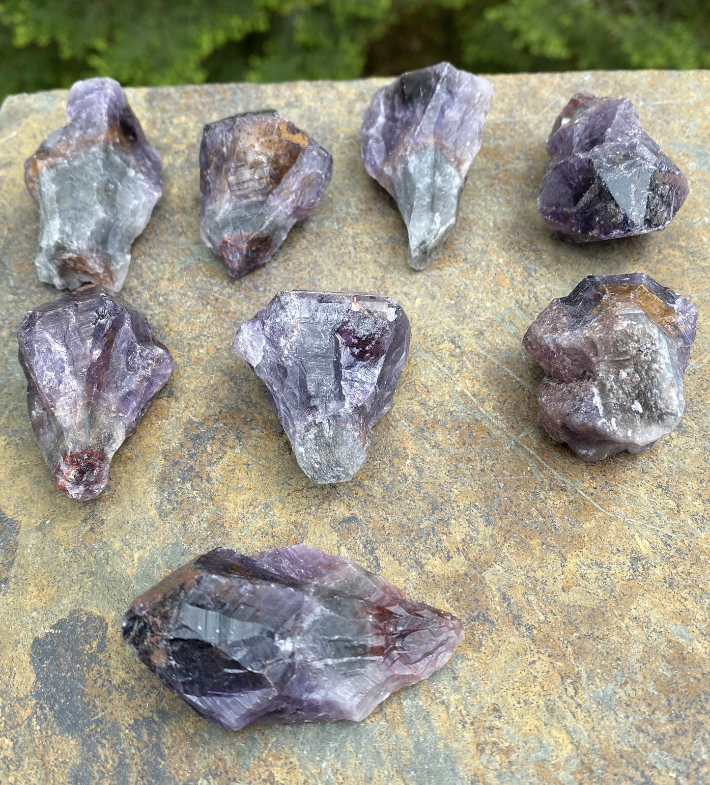Amethyst Cacoxenite Raw Point Spiritual Stress Cleansing 29450S