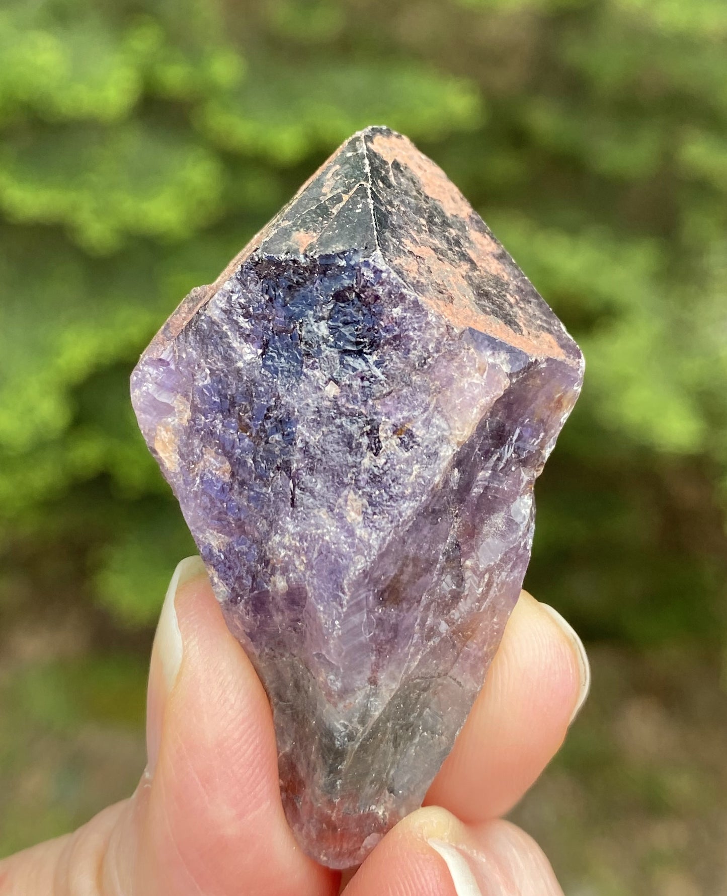 Amethyst Cacoxenite Raw Point Spiritual Stress Cleansing 29450S