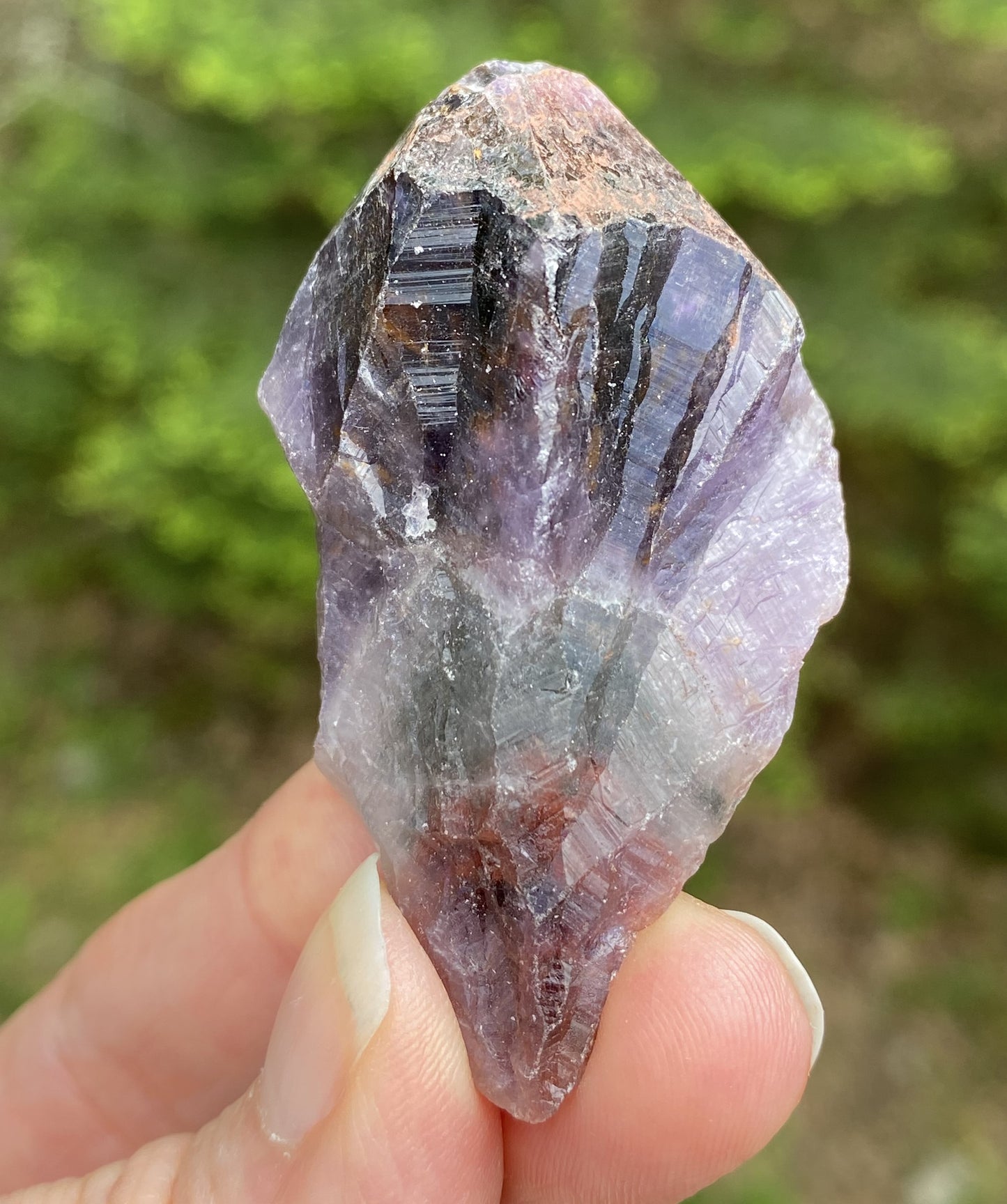 Amethyst Cacoxenite Raw Point Spiritual Stress Cleansing 29450S
