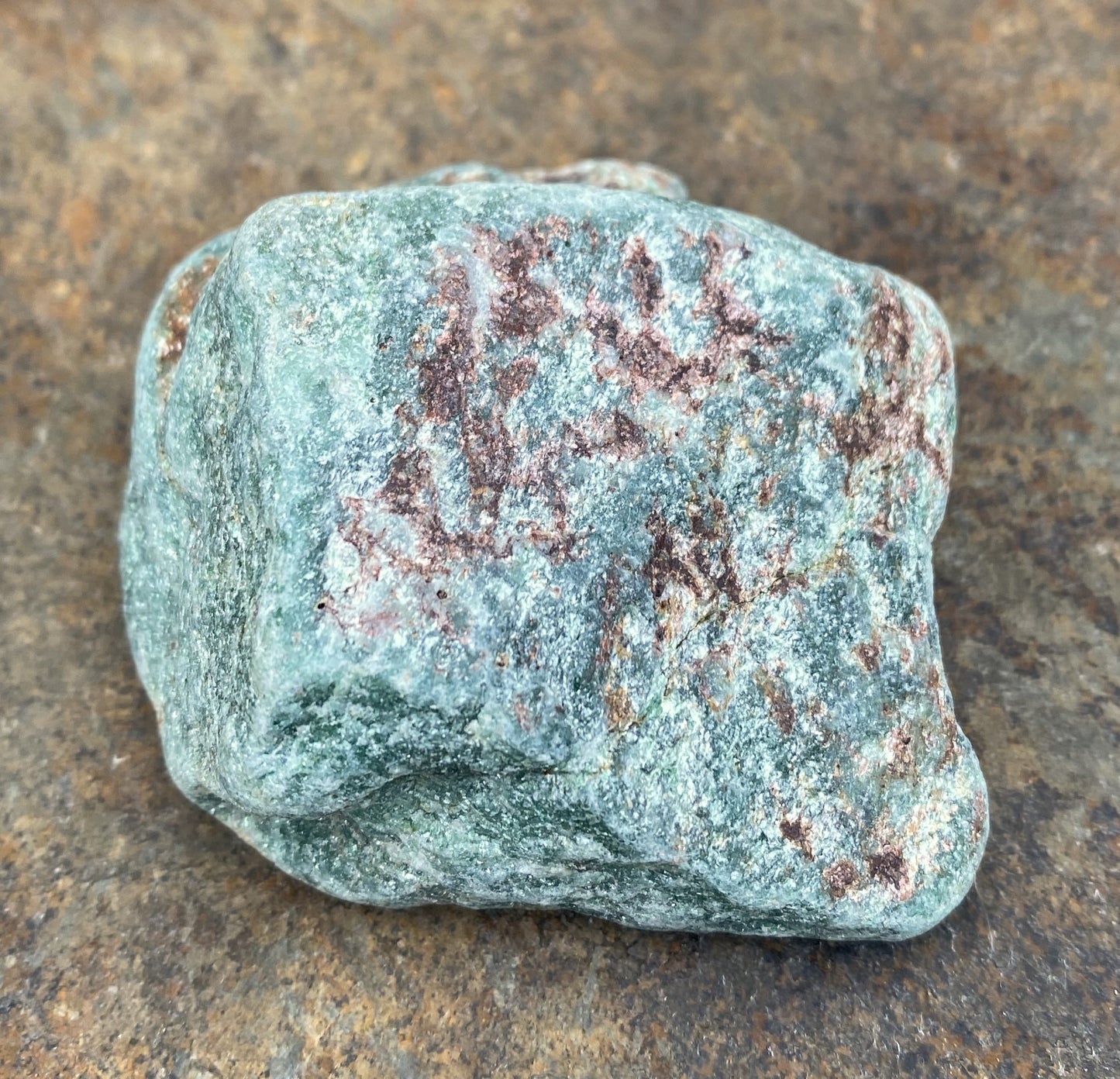 Aventurine Green Raw Piece India Good Luck Heart 29489S