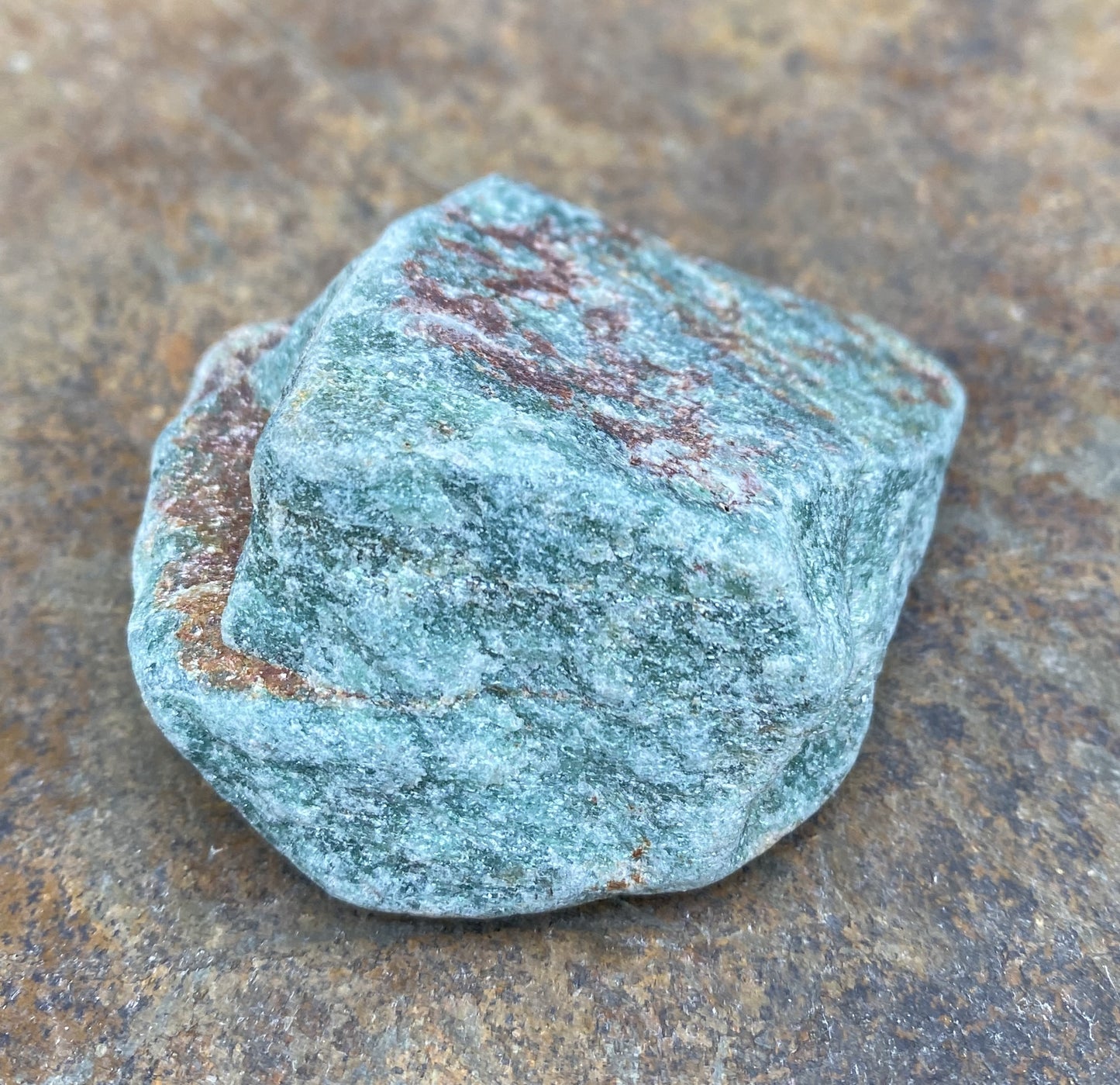 Aventurine Green Raw Piece India Good Luck Heart 29489S