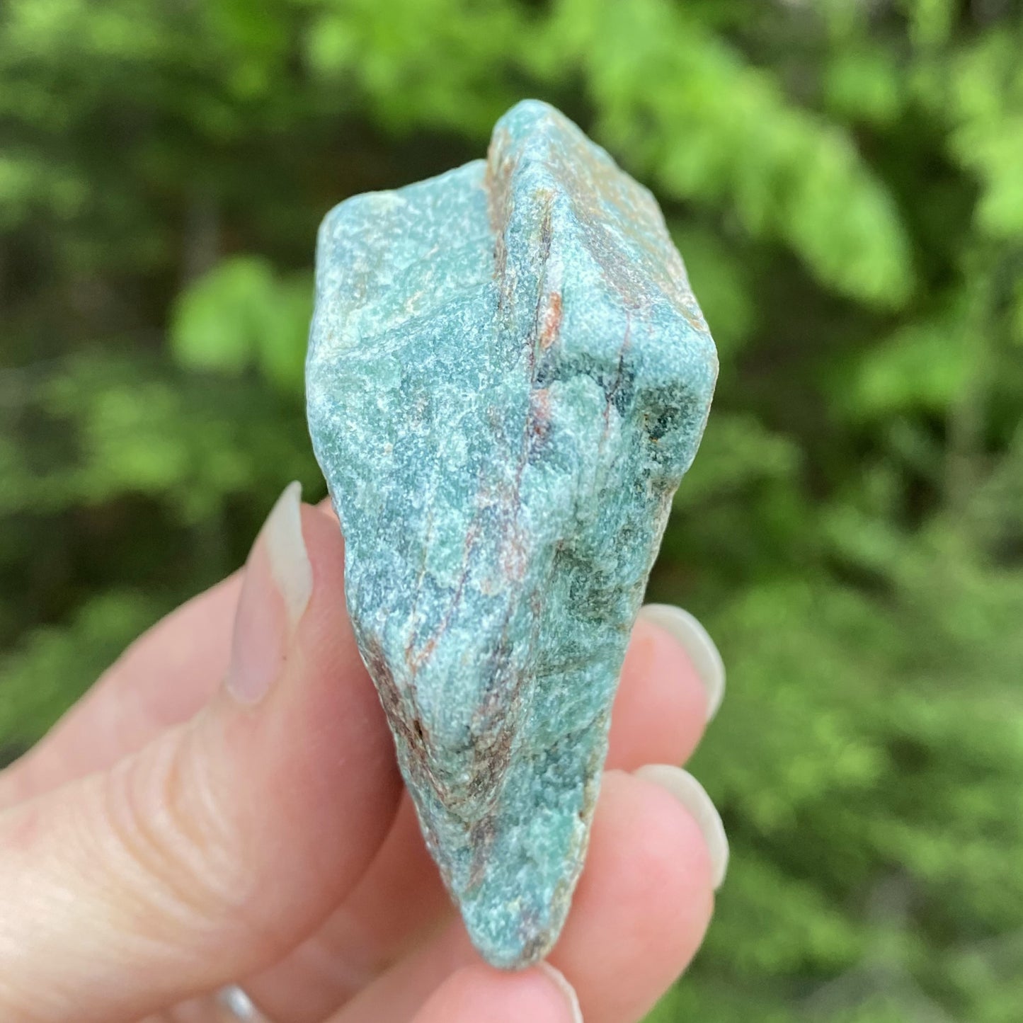 Aventurine Green Raw Piece India Good Luck Heart 29489S