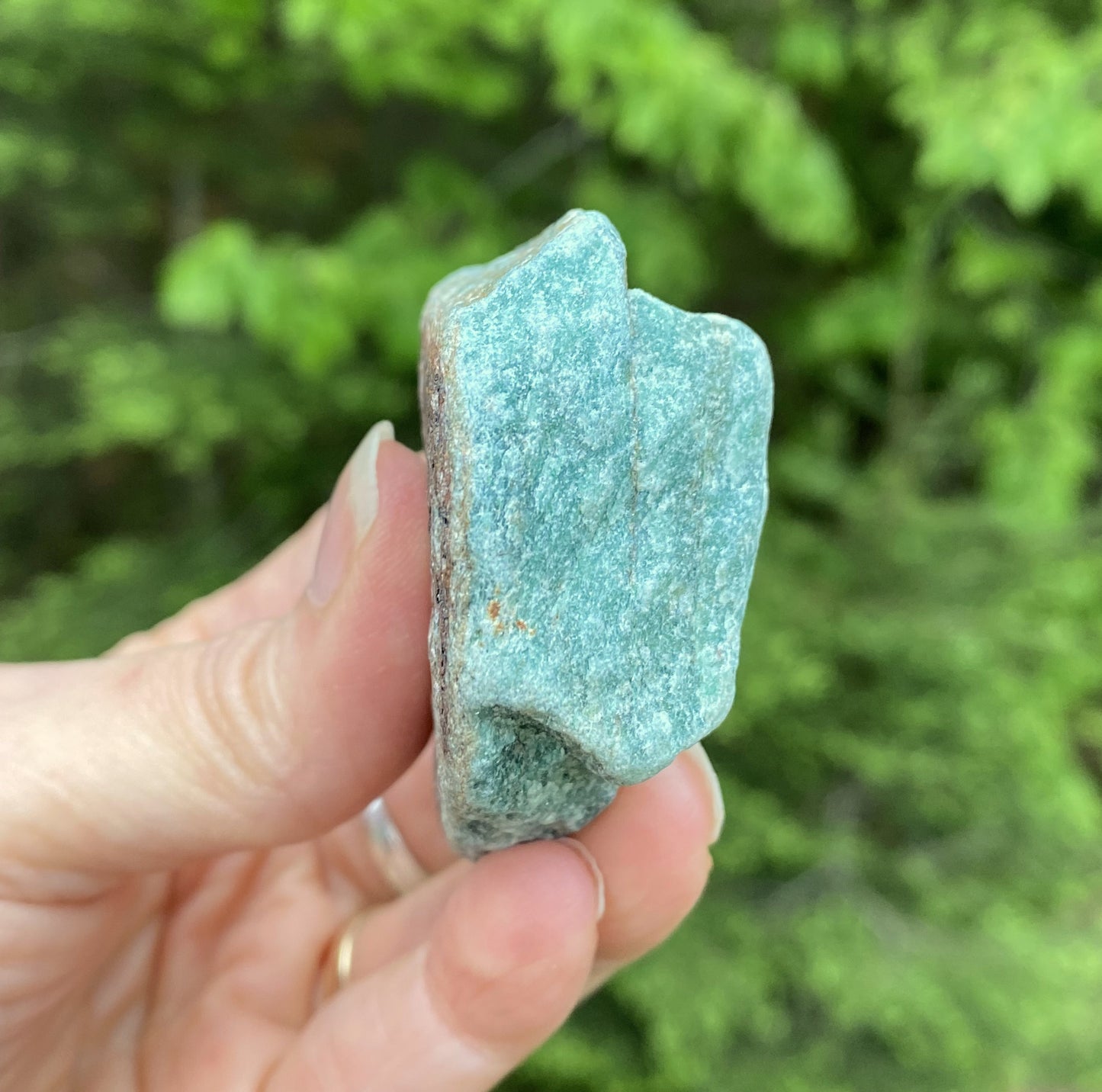 Aventurine Green Raw Piece India Good Luck Heart 29489S