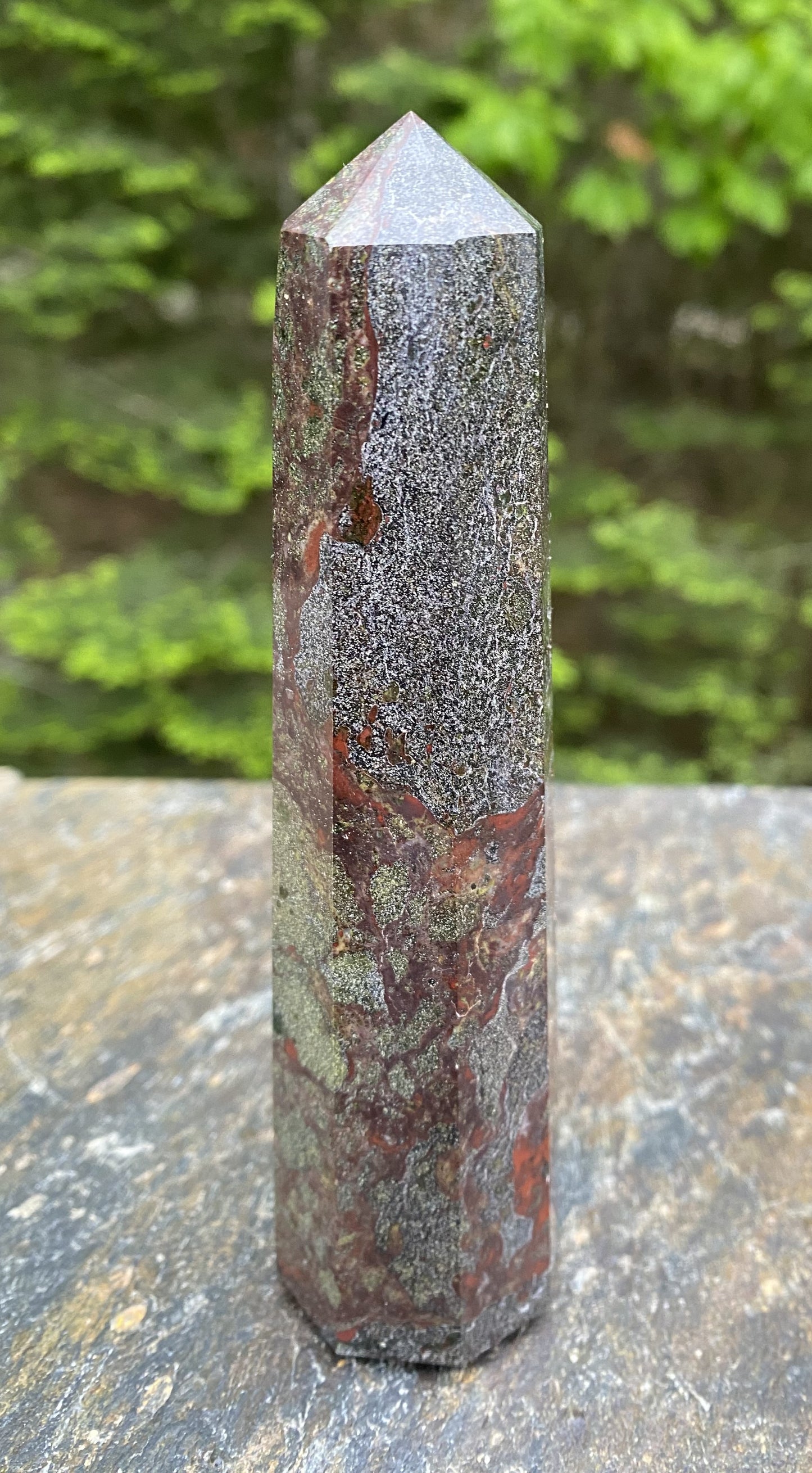 Dragon Blood Jasper Tower 5" Healing Love 29466S