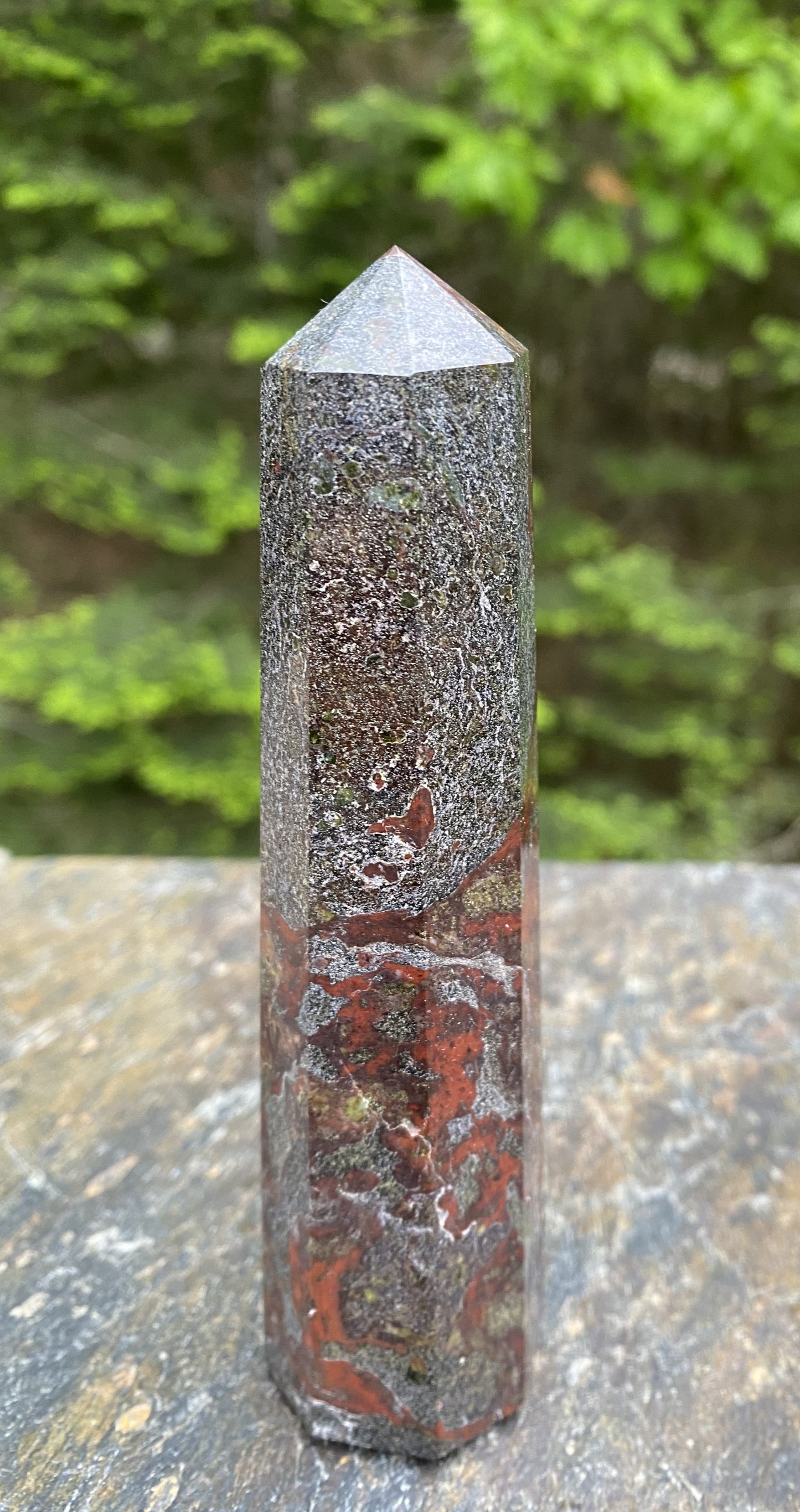 Dragon Blood Jasper Tower 5" Healing Love 29466S