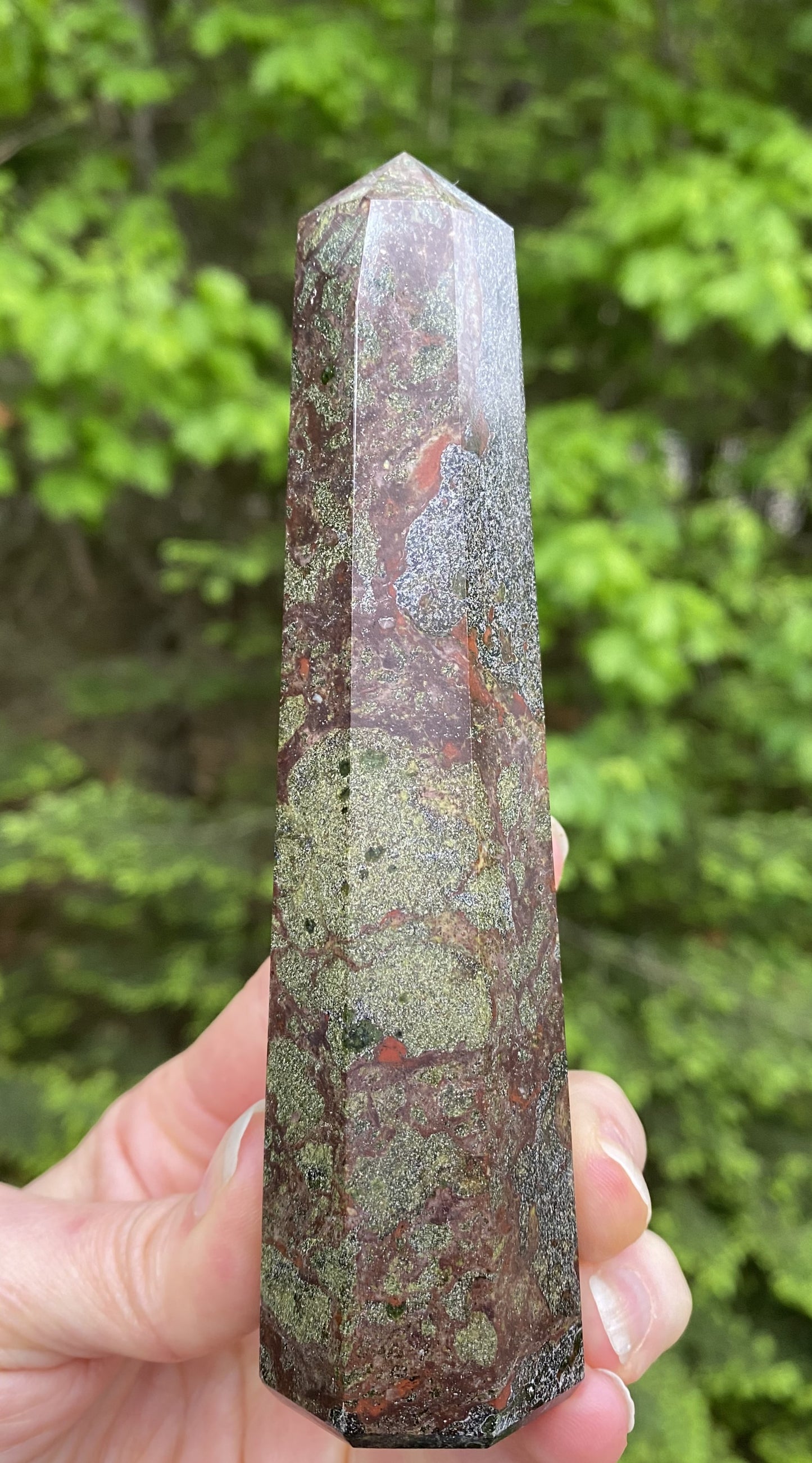 Dragon Blood Jasper Tower 5" Healing Love 29466S