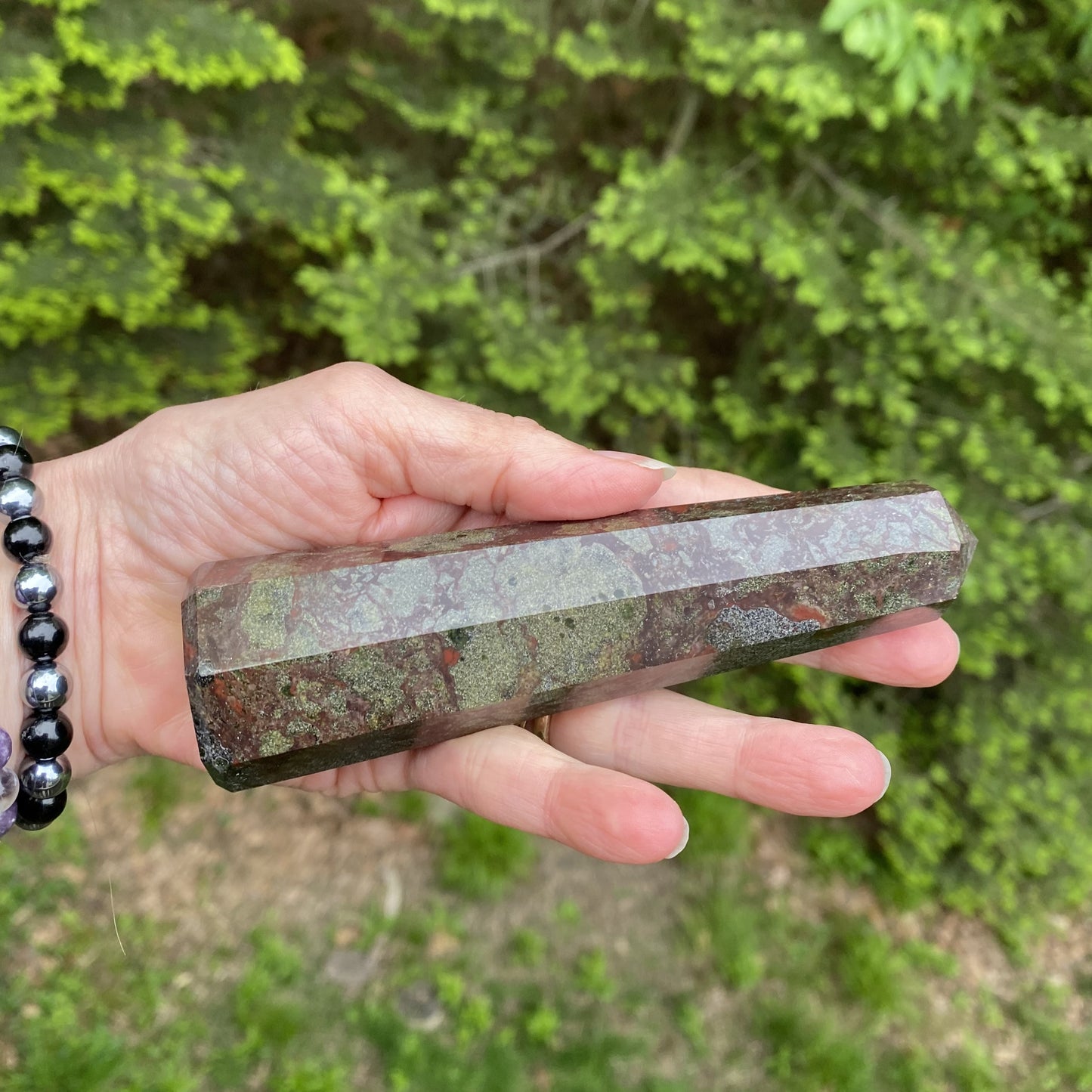Dragon Blood Jasper Tower 5" Healing Love 29466S
