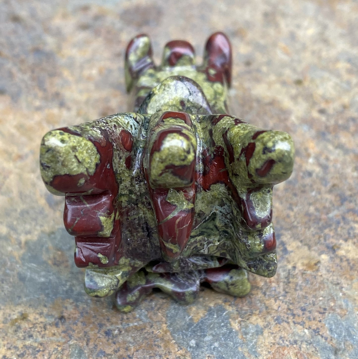 Dragons Blood Jasper Dragon Head Figurine Healing Love 29481S