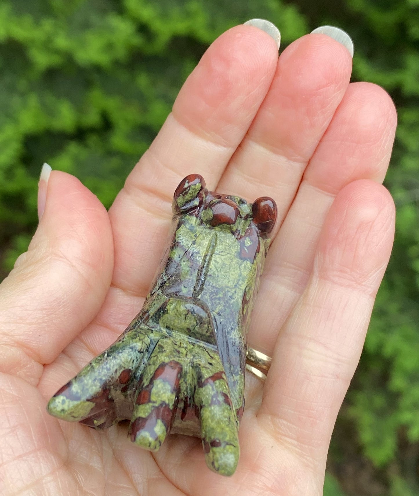 Dragons Blood Jasper Dragon Head Figurine Healing Love 29481S