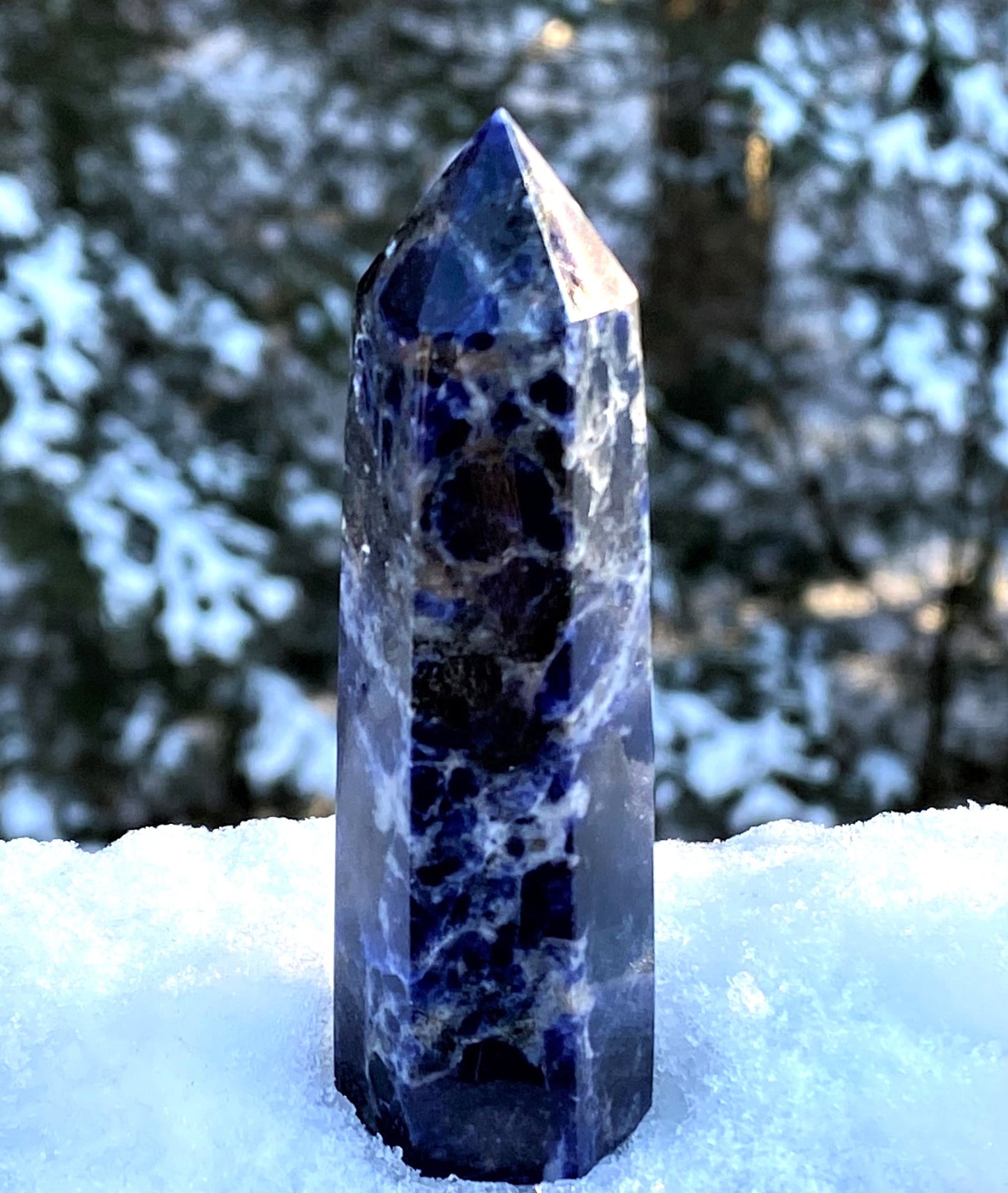 Sodalite Blue Point Tower Focus Energy Intuition 28277G