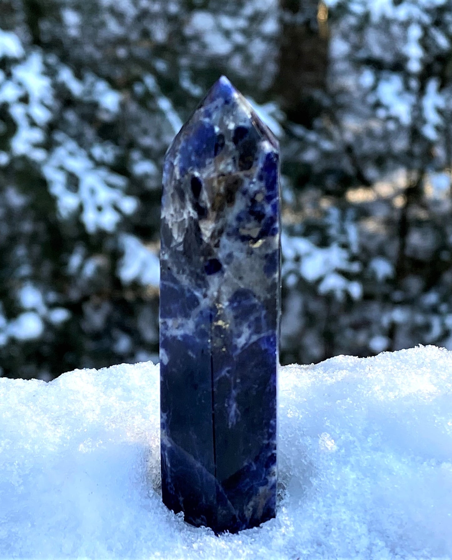 Sodalite Blue Point Tower Focus Energy Intuition 28277G