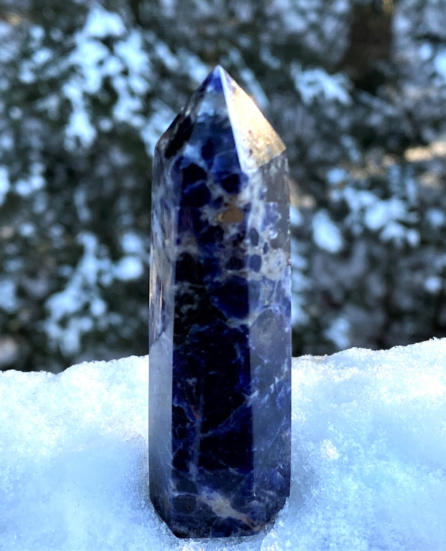 Sodalite Blue Point Tower Focus Energy Intuition 28277G