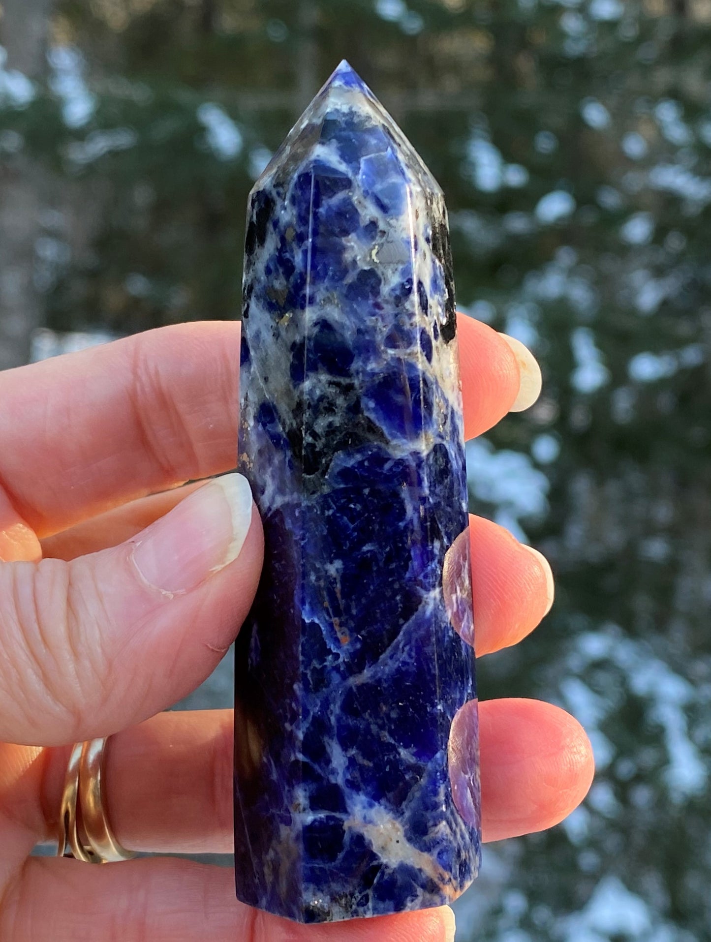 Sodalite Blue Point Tower Focus Energy Intuition 28277G