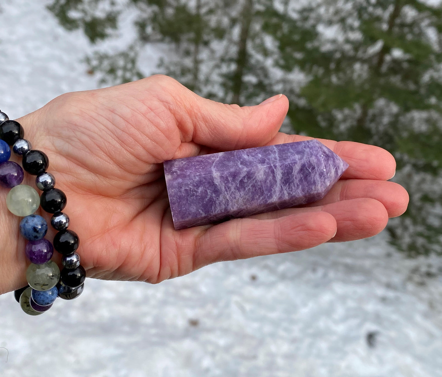Lepidolite Point Emotional Balance Calm 28400S