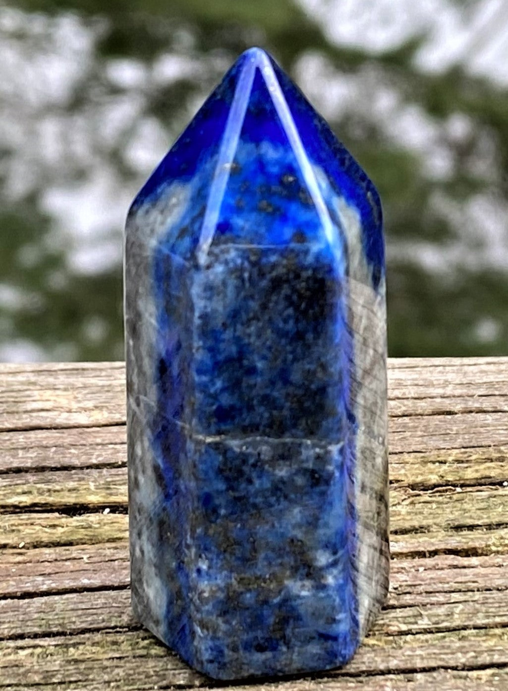 Lapis Lazuli Blue Small Tower Point Protection Truth Communication 28410S