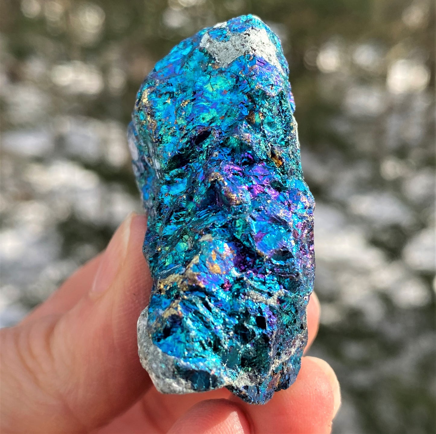 Peacock Ore Raw Piece Blue Turquoise Joy Balance 28430S