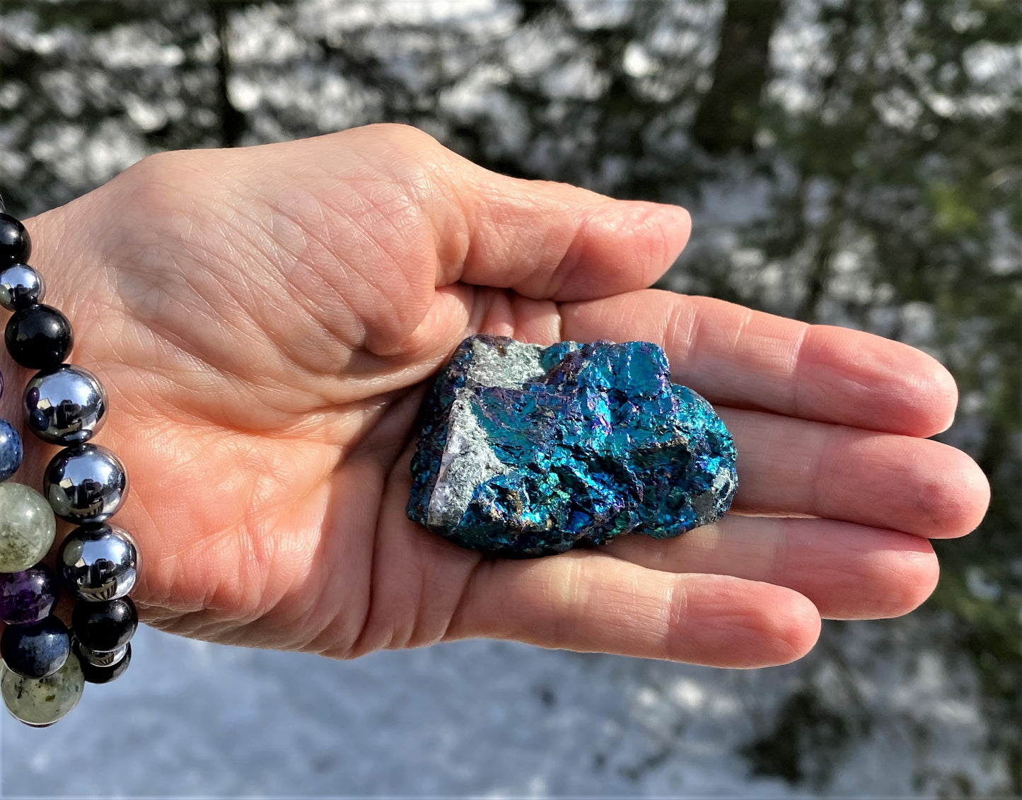 Peacock Ore Raw Piece Blue Turquoise Joy Balance 28430S