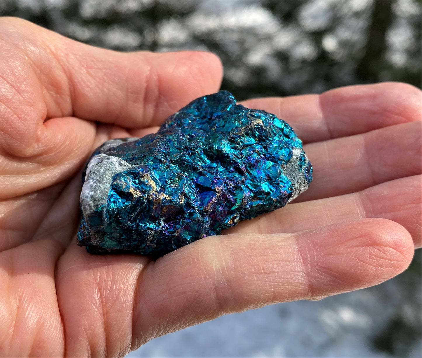 Peacock Ore Raw Piece Blue Turquoise Joy Balance 28430S