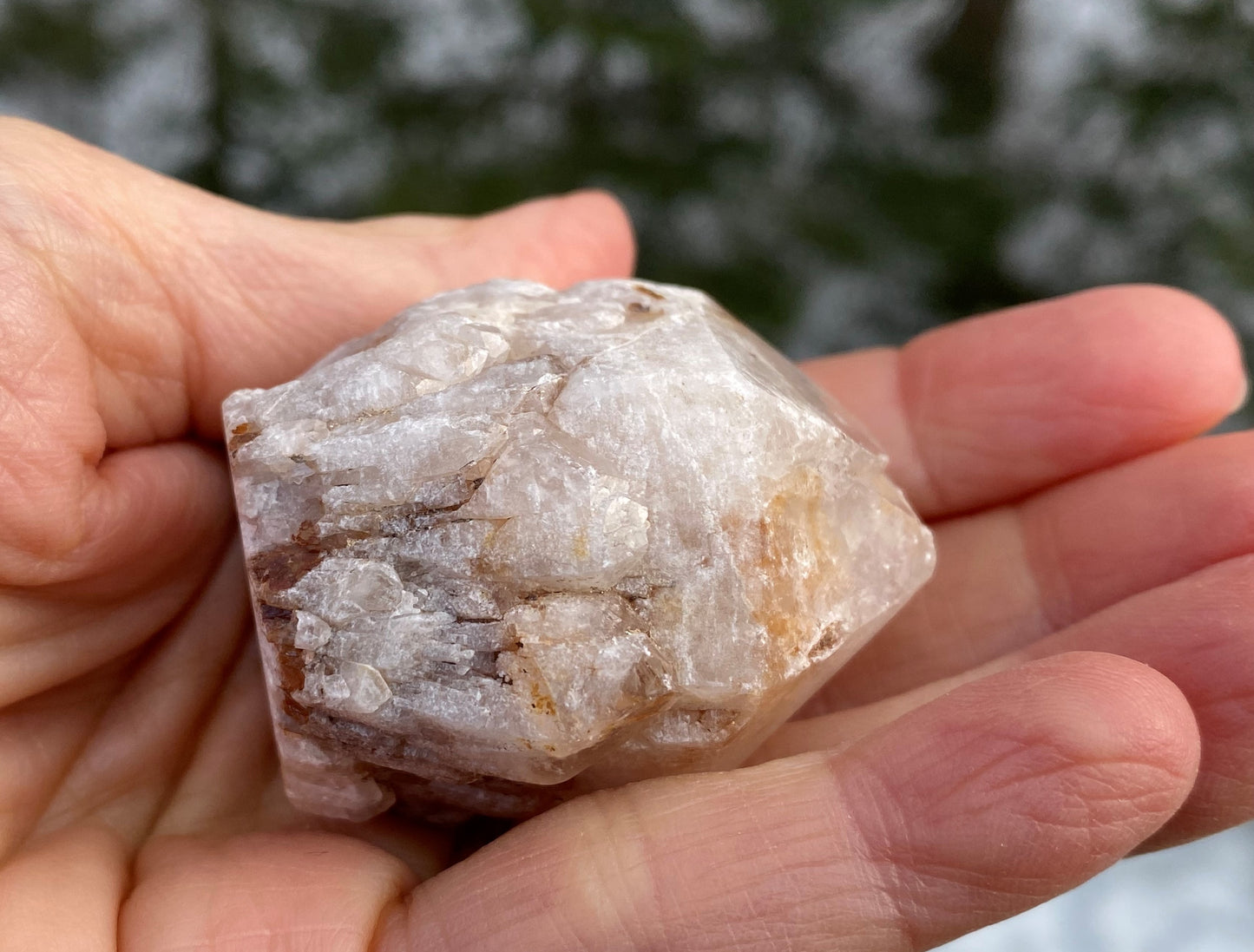 Candle Quartz Point Raw Cut Base Meditation Manifesting 28471S