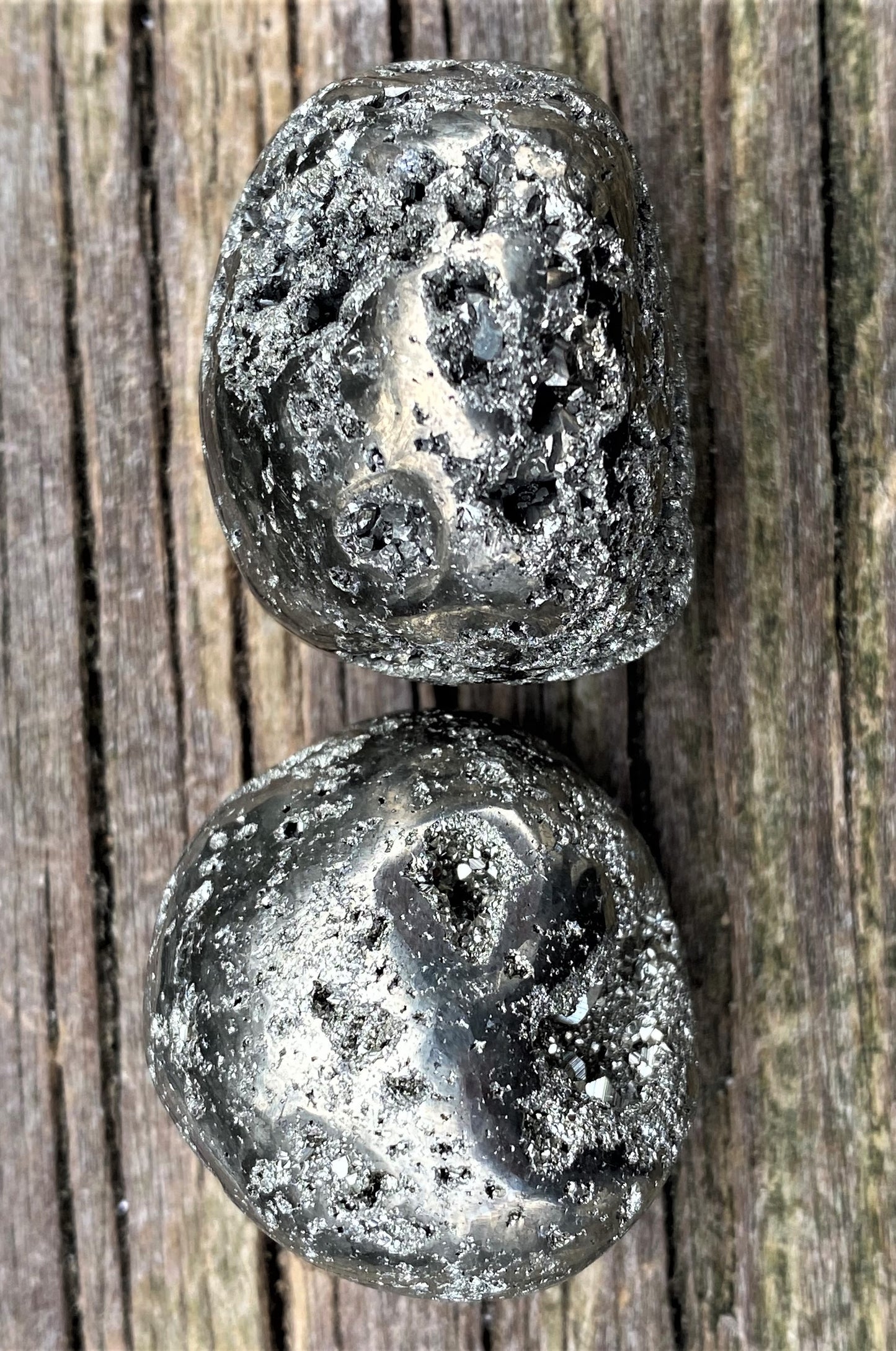 Pyrite Tumbled Large Pocket Stone Peru Energy Manifesting 28464S