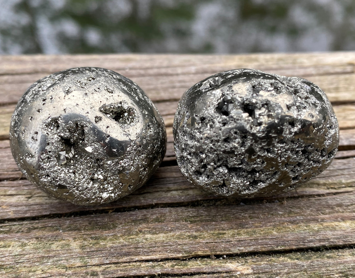 Pyrite Tumbled Large Pocket Stone Peru Energy Manifesting 28464S