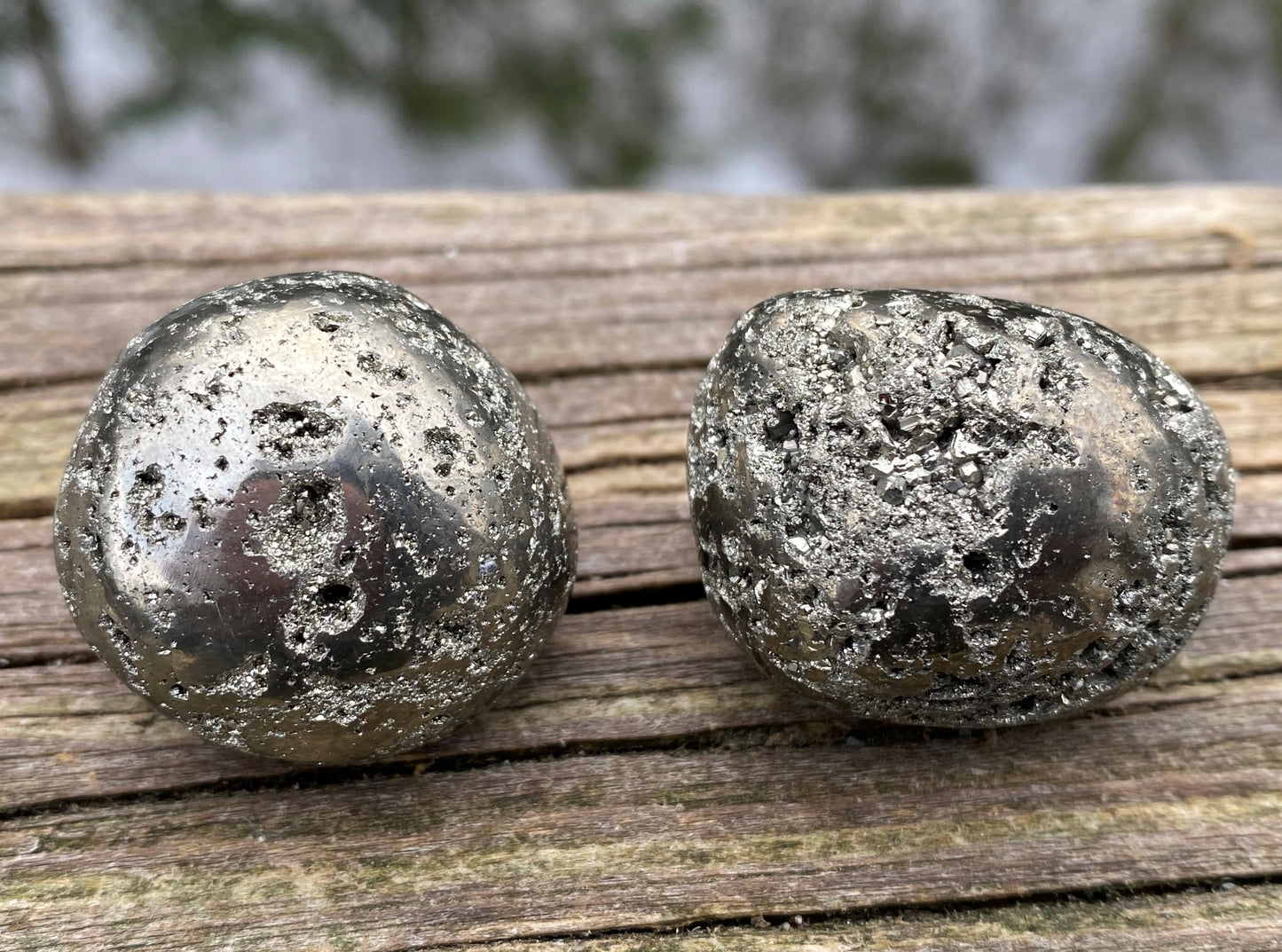 Pyrite Tumbled Large Pocket Stone Peru Energy Manifesting 28464S