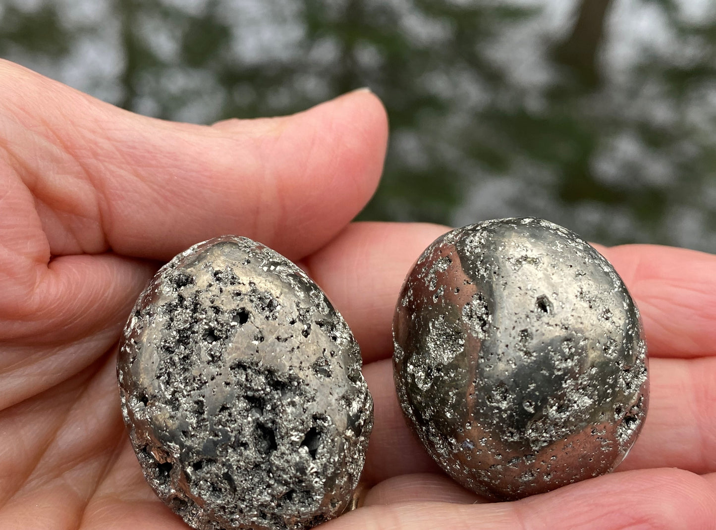 Pyrite Tumbled Large Pocket Stone Peru Energy Manifesting 28464S