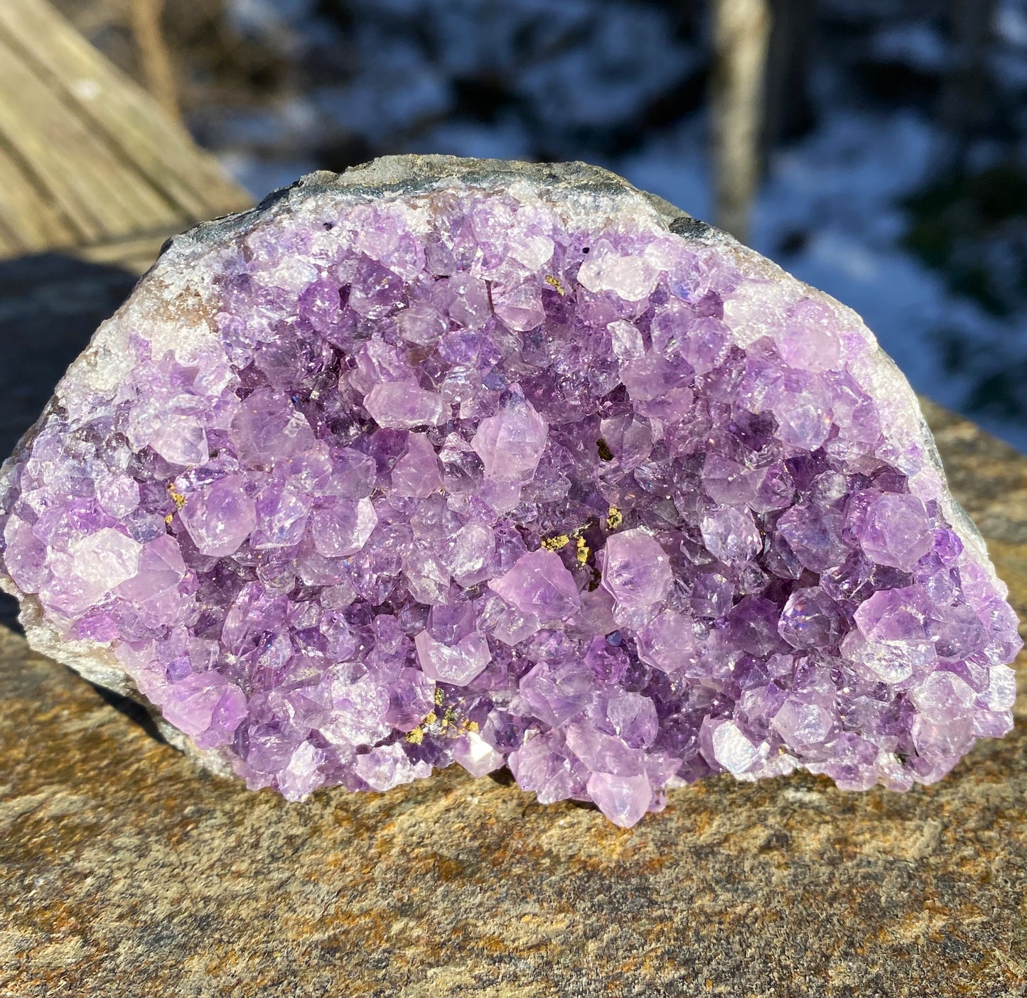 Amethyst Druzy Dark Purple Uruguay Protection Balance Intuition 29181S