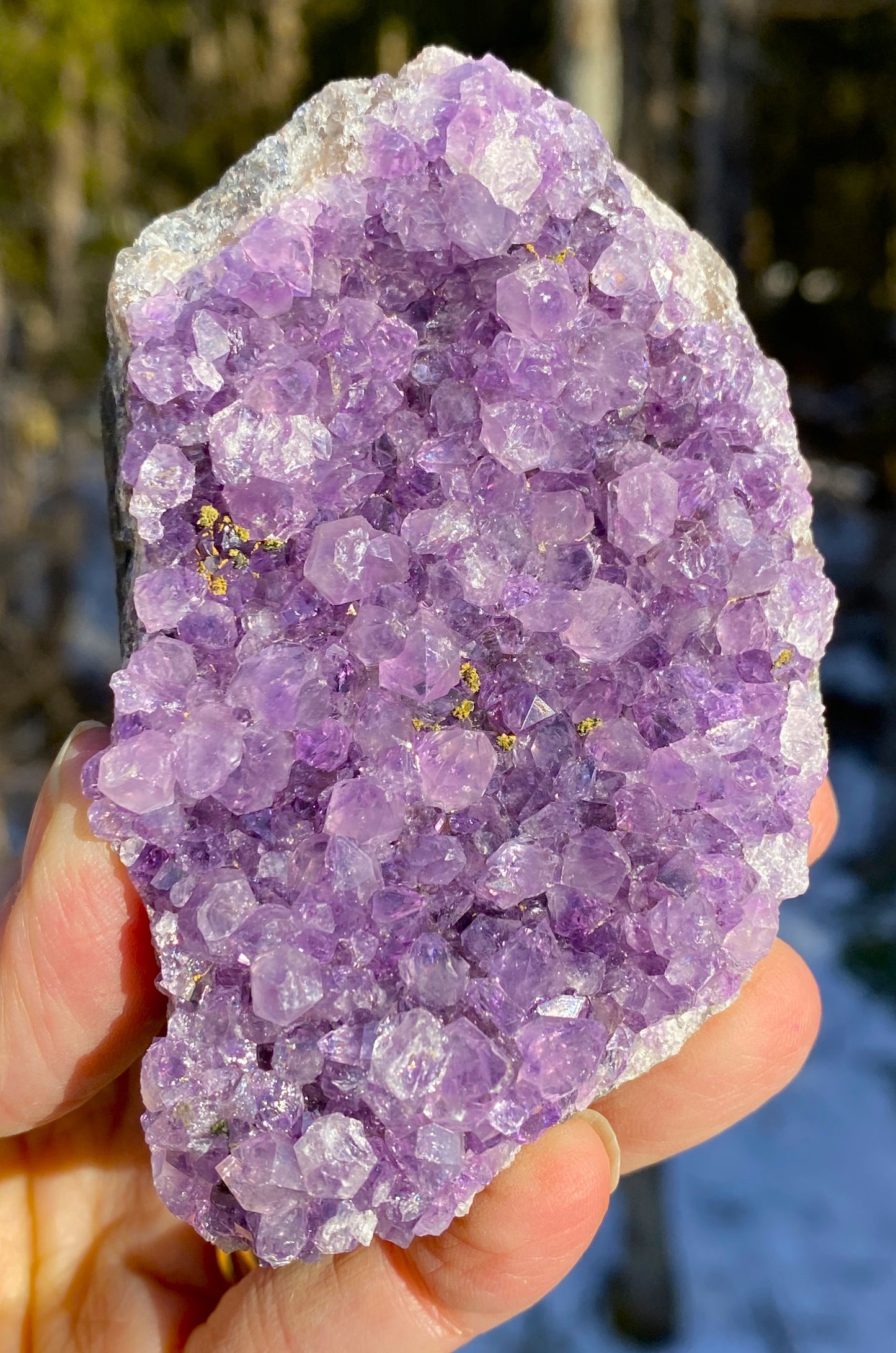 Amethyst Druzy Dark Purple Uruguay Protection Balance Intuition 29181S