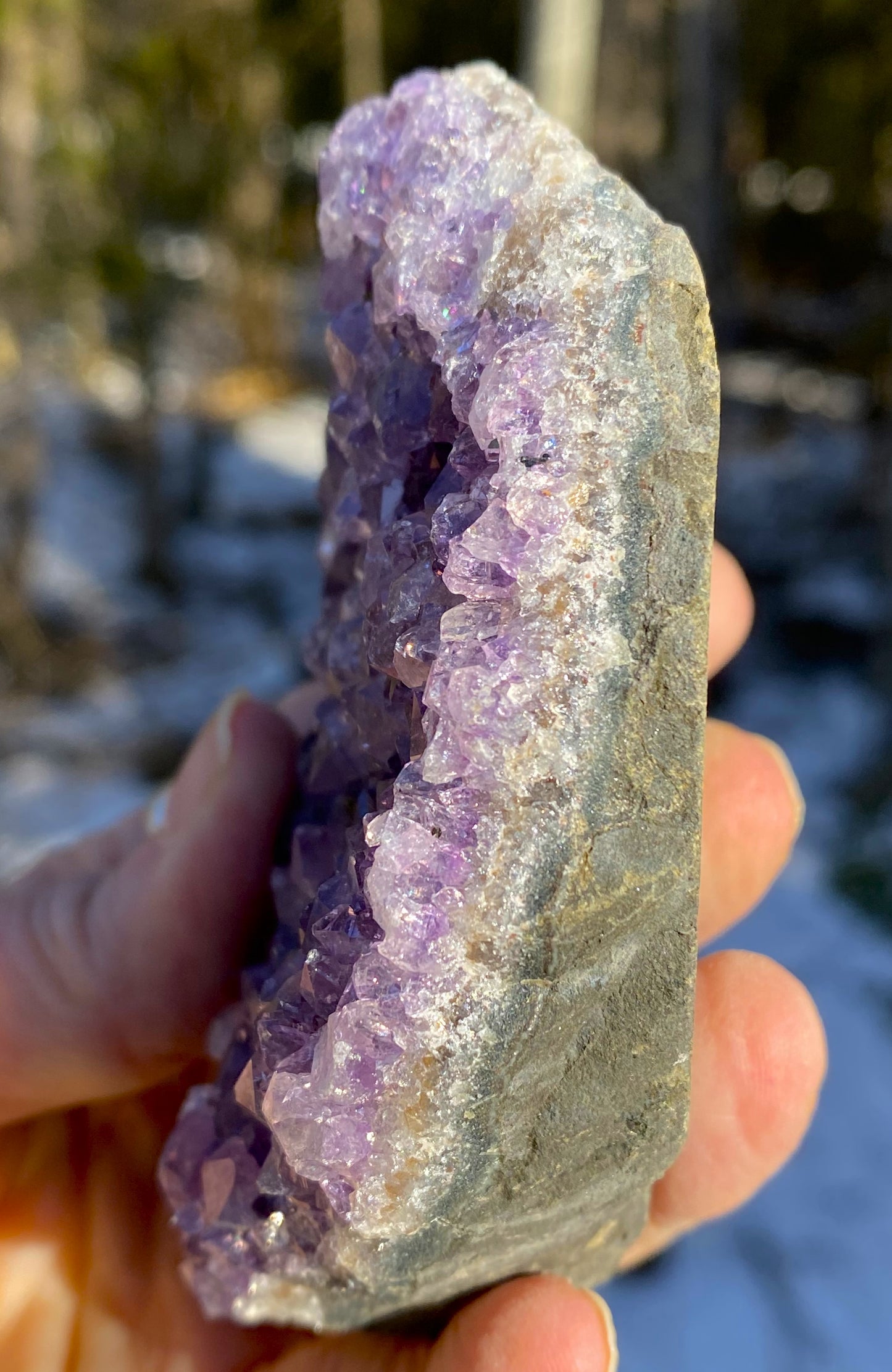Amethyst Druzy Dark Purple Uruguay Protection Balance Intuition 29181S