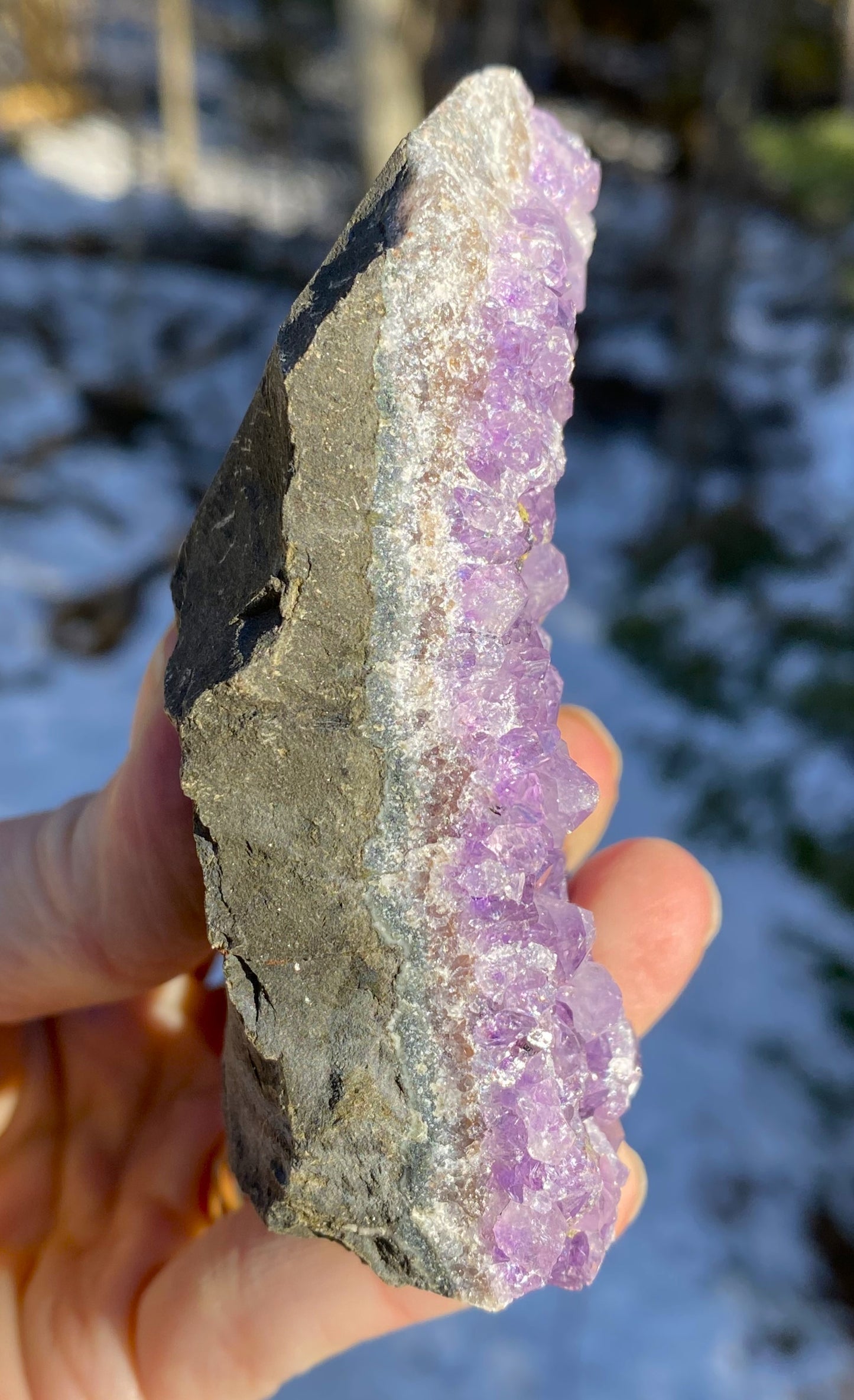 Amethyst Druzy Dark Purple Uruguay Protection Balance Intuition 29181S