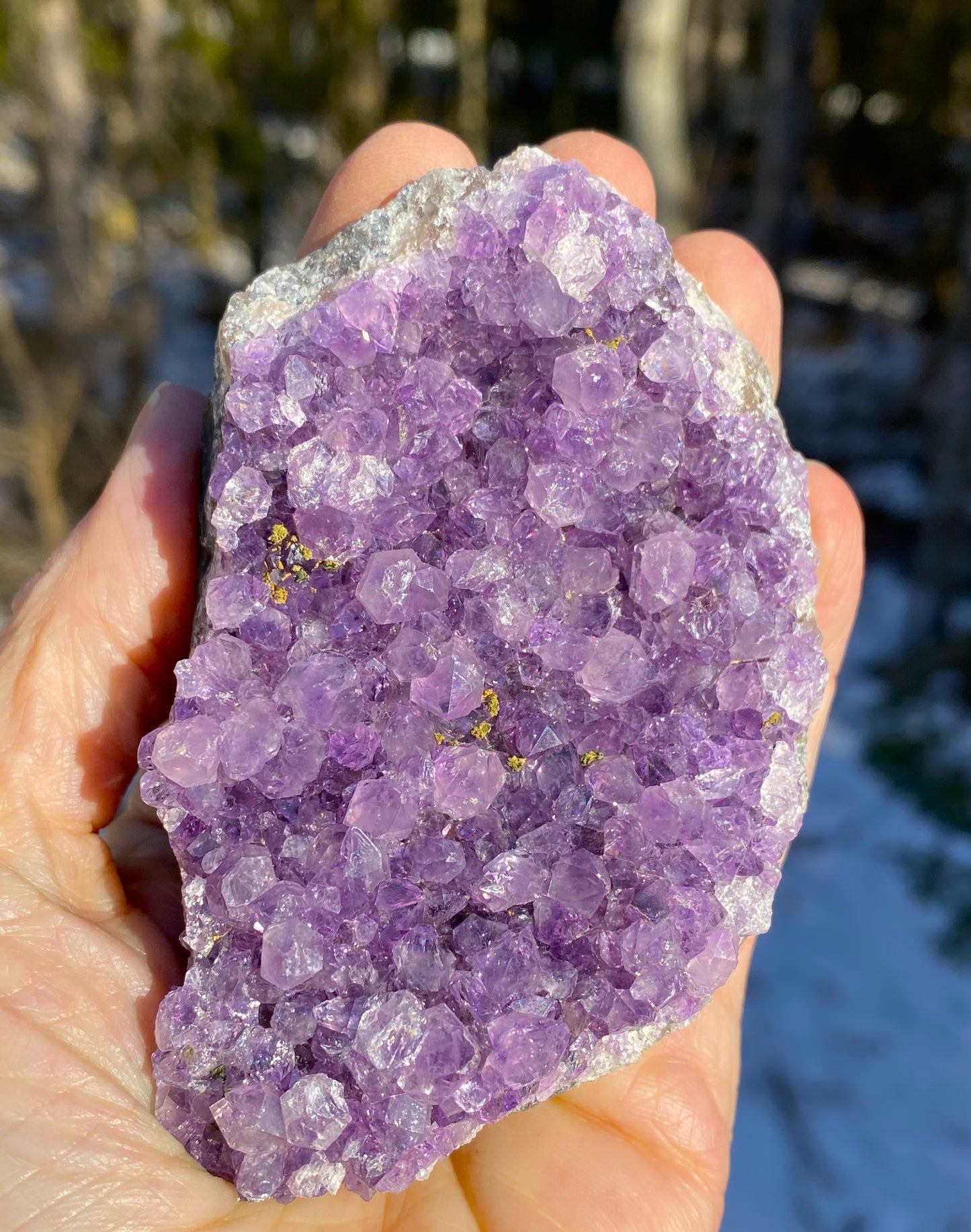 Amethyst Druzy Dark Purple Uruguay Protection Balance Intuition 29181S