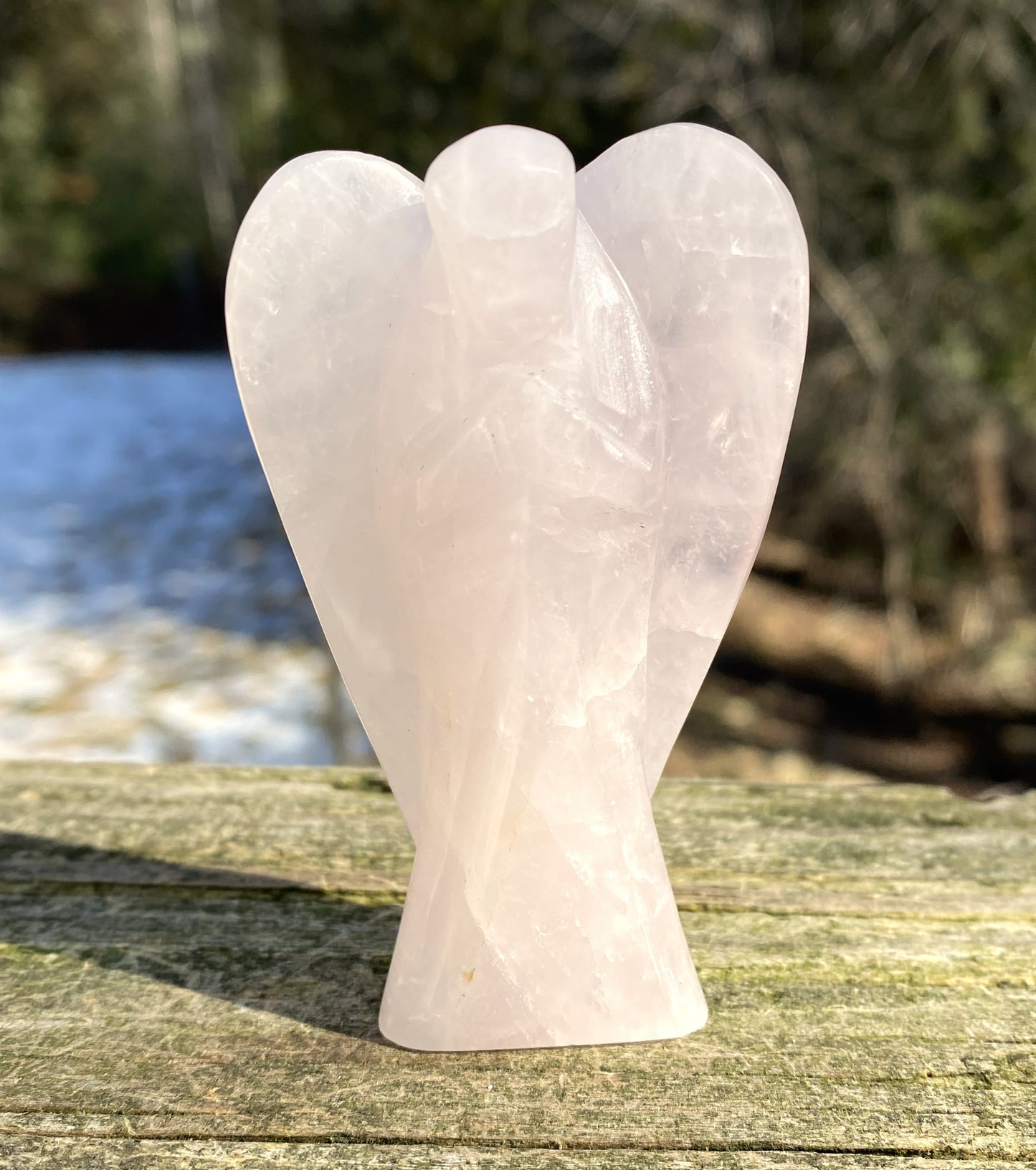 Rose Quartz Angel Archangel 3" Figurine Love Compassion 29198S