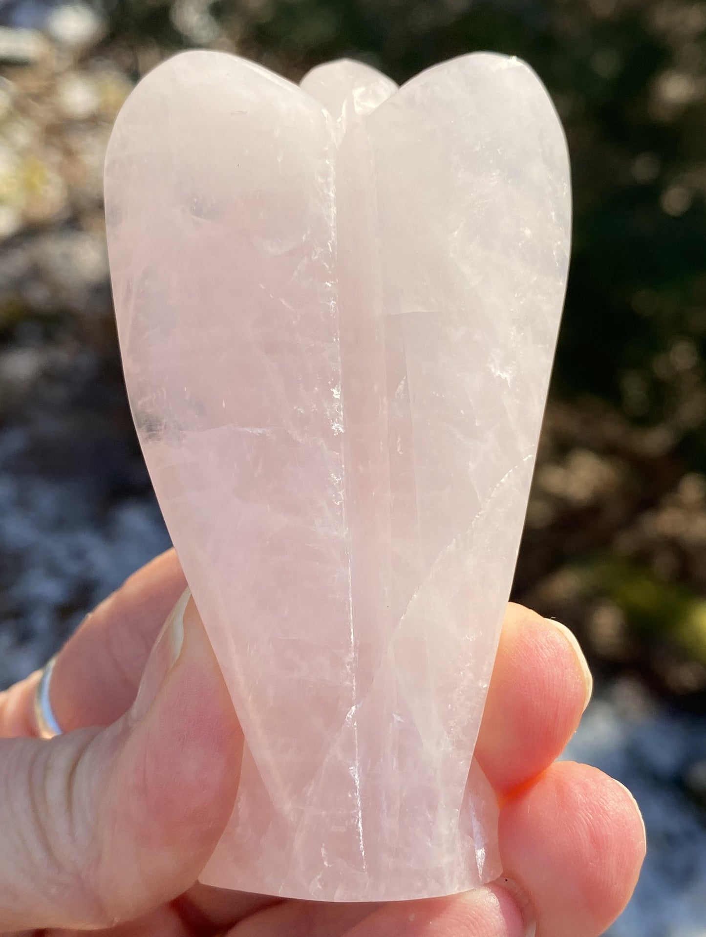 Rose Quartz Angel Archangel 3" Figurine Love Compassion 29198S
