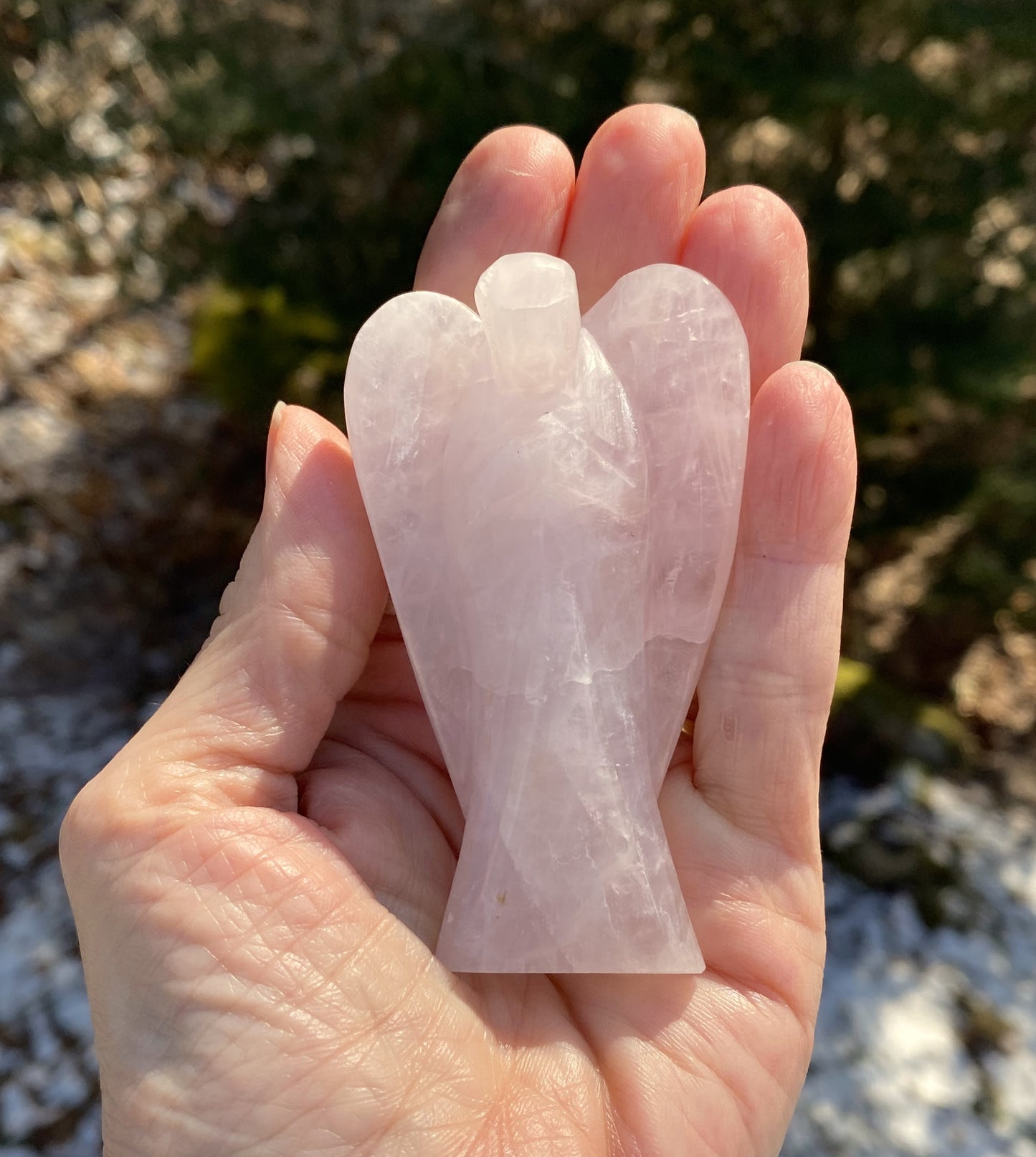 Rose Quartz Angel Archangel 3" Figurine Love Compassion 29198S