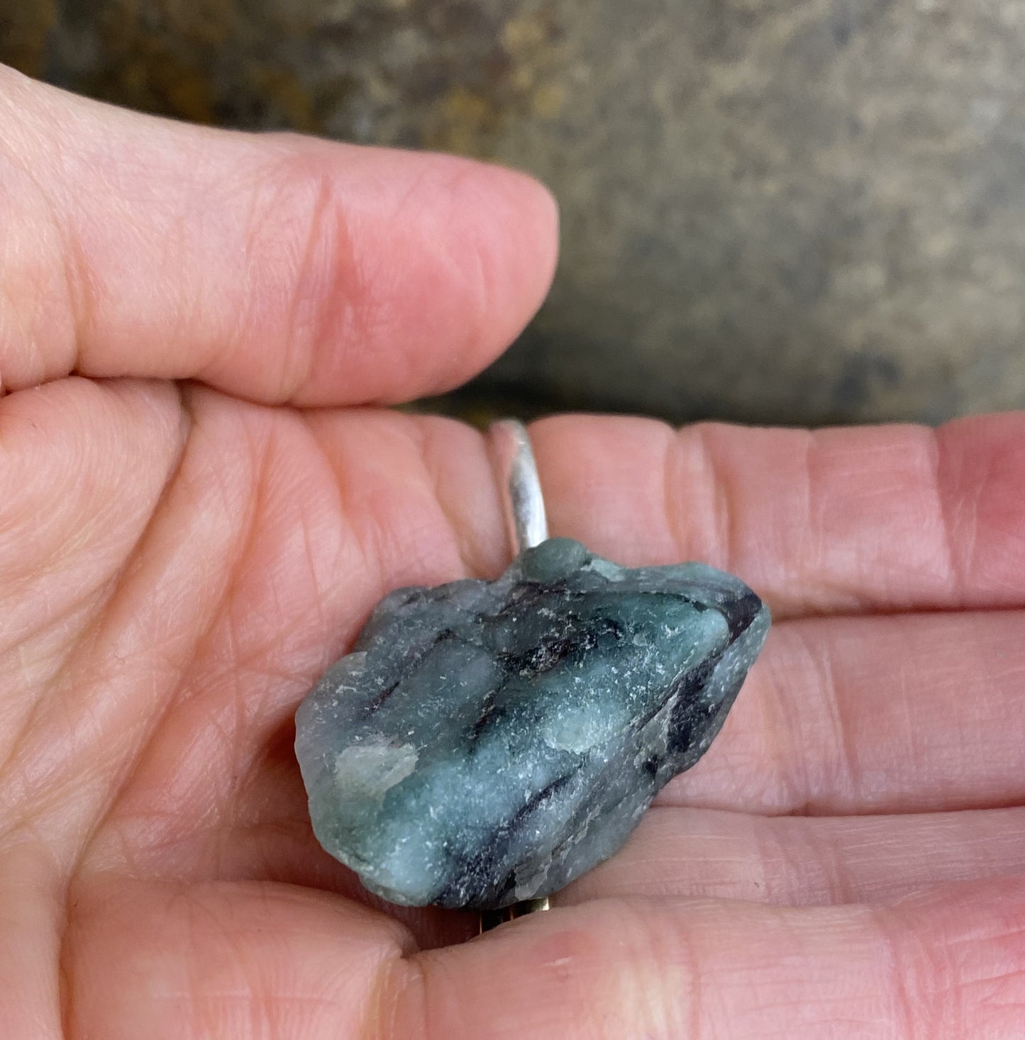 Emerald Green Raw Tumbled Piece Loyalty Unity Love 29227S