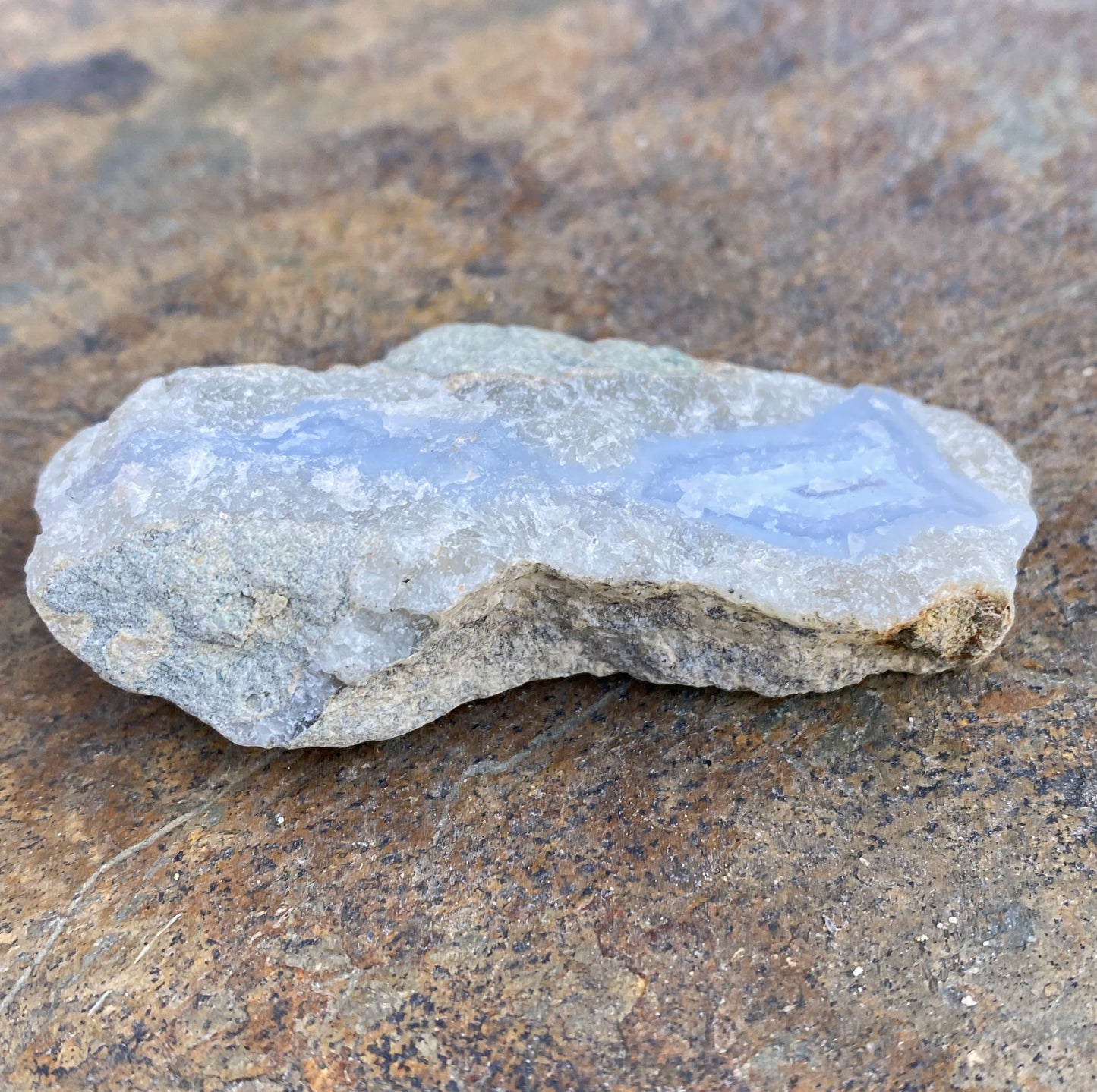 Blue Lace Agate Raw Piece Protection Calm Communication 29231S