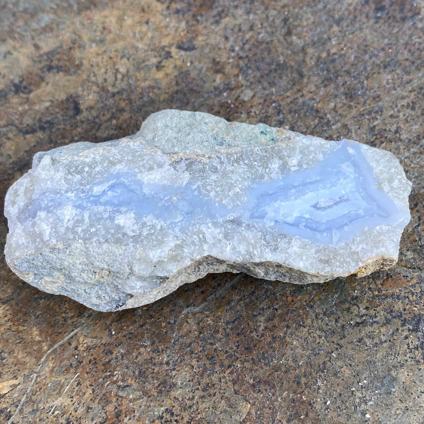 Blue Lace Agate Raw Piece Protection Calm Communication 29231S